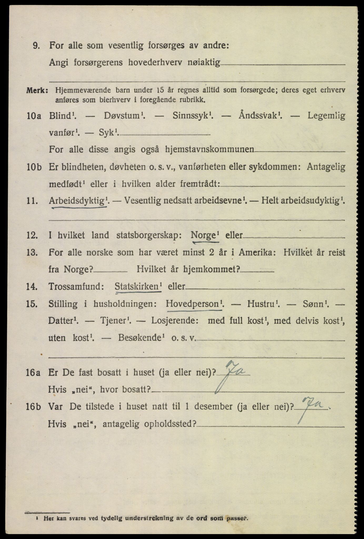 SAK, 1920 census for Sør-Audnedal, 1920, p. 6628