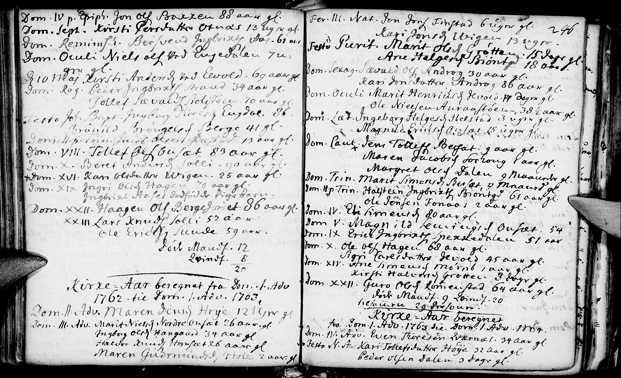 Rendalen prestekontor, SAH/PREST-054/H/Ha/Haa/L0001: Parish register (official) no. 1, 1733-1787, p. 246