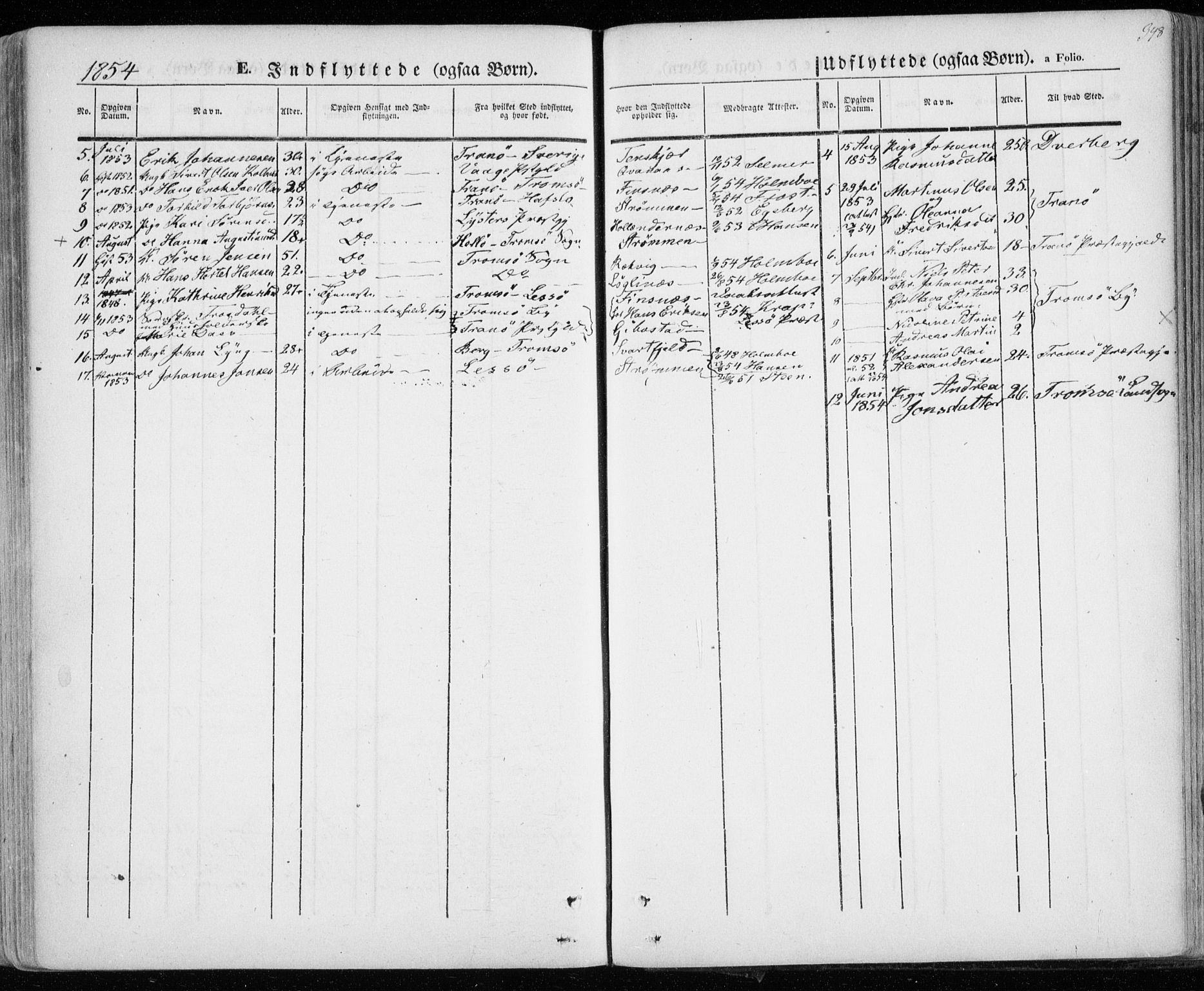 Lenvik sokneprestembete, SATØ/S-1310/H/Ha/Haa/L0006kirke: Parish register (official) no. 6, 1845-1854, p. 348