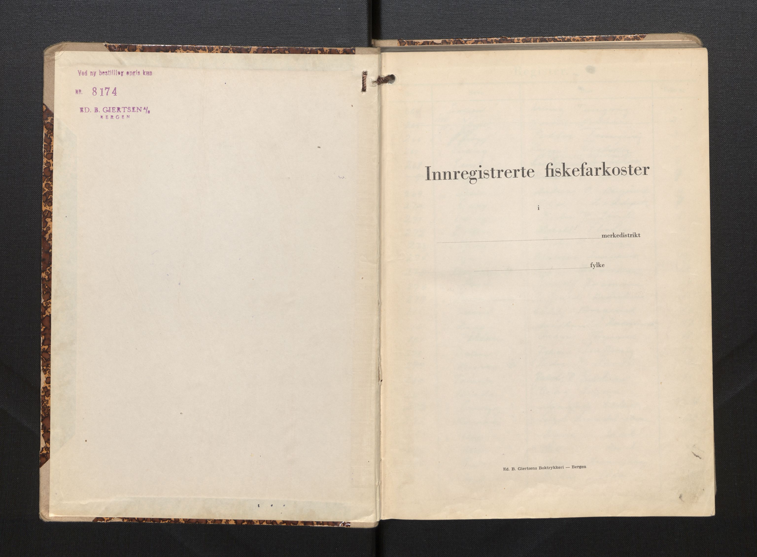 Fiskeridirektoratet - 1 Adm. ledelse - 13 Båtkontoret, AV/SAB-A-2003/I/Ia/Iag/L0058: 135.0729/5 Merkeprotokoll - Selje, 1956-1968