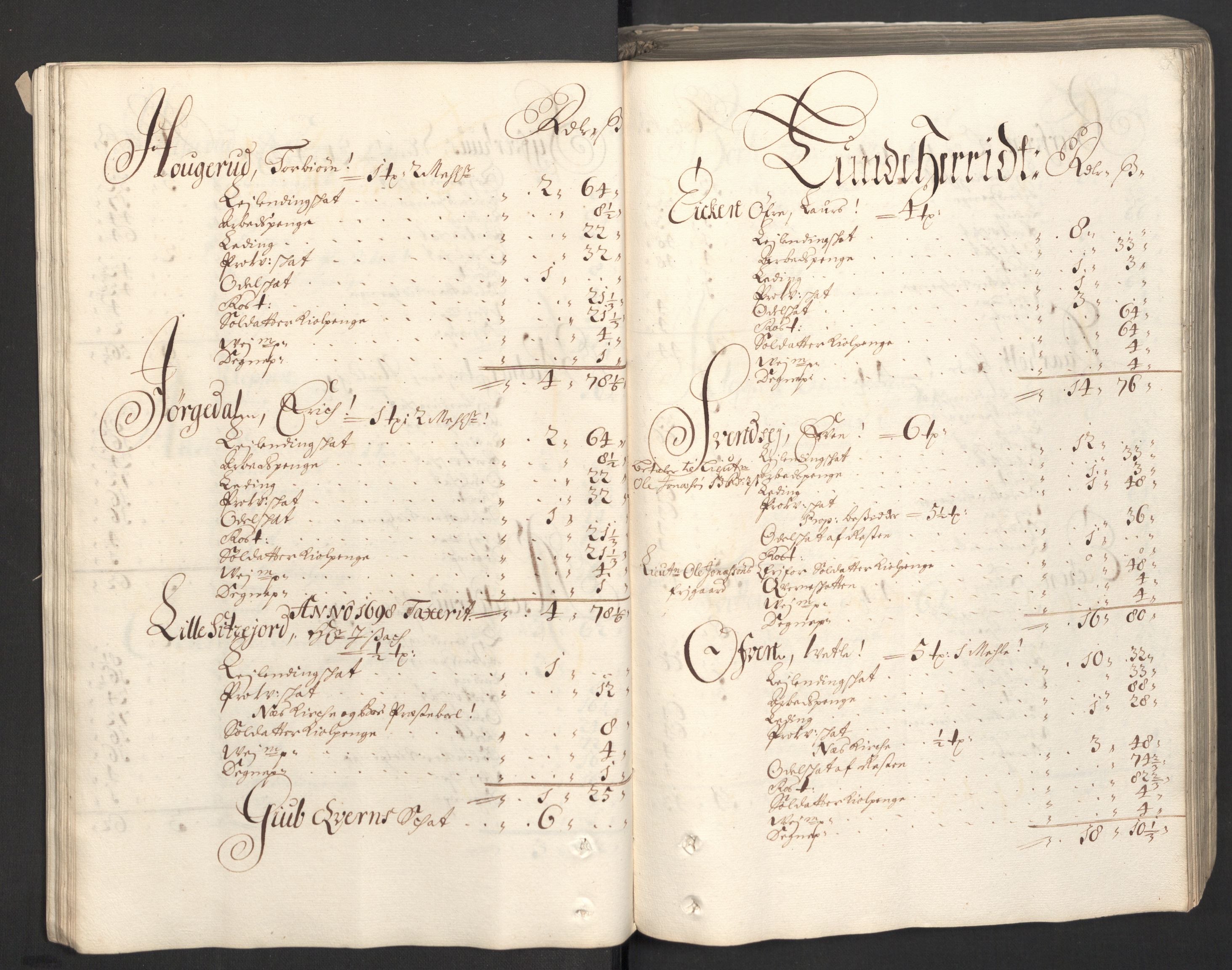 Rentekammeret inntil 1814, Reviderte regnskaper, Fogderegnskap, AV/RA-EA-4092/R36/L2098: Fogderegnskap Øvre og Nedre Telemark og Bamble, 1698, p. 111