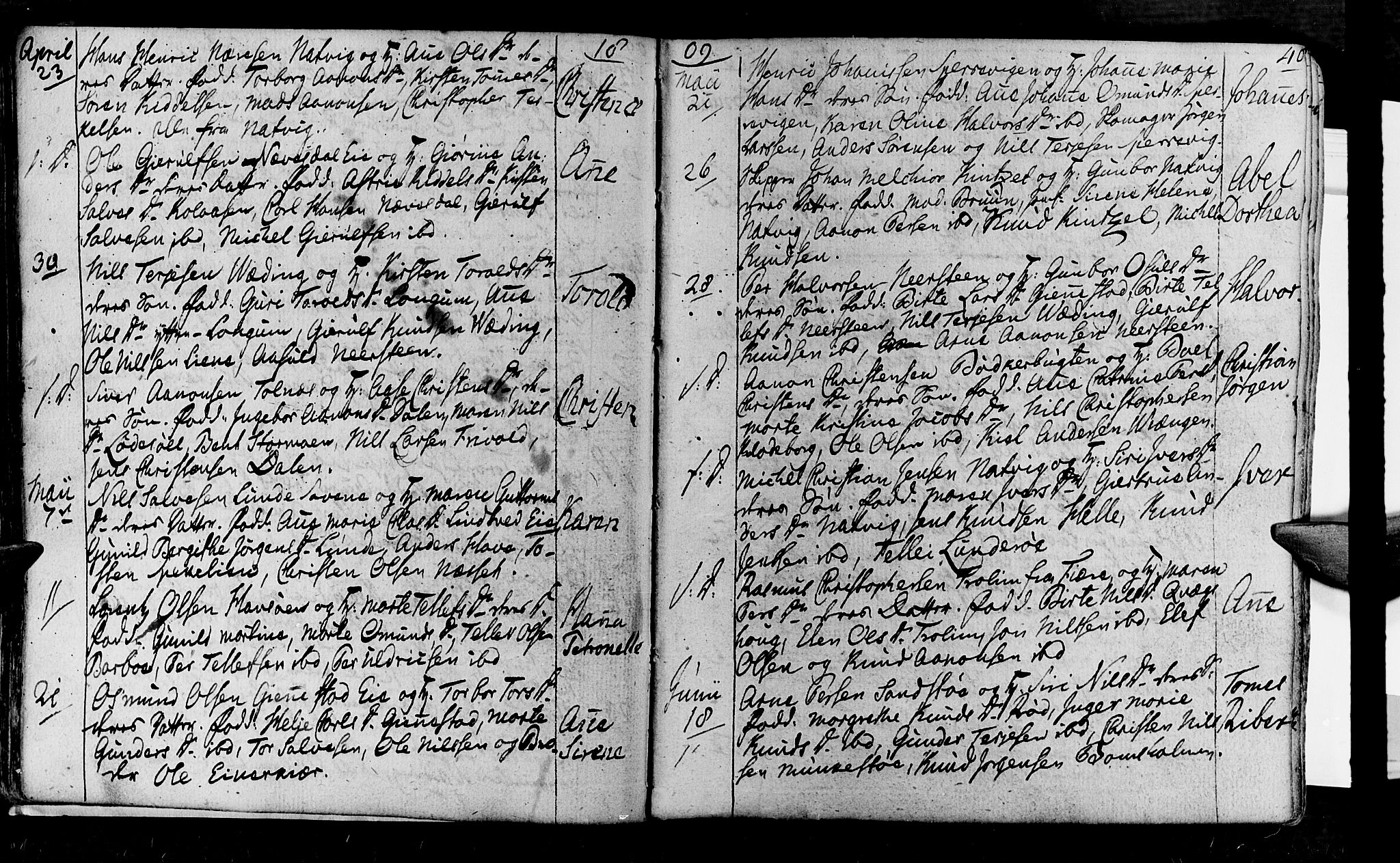 Øyestad sokneprestkontor, AV/SAK-1111-0049/F/Fa/L0011: Parish register (official) no. A 11, 1805-1824, p. 40