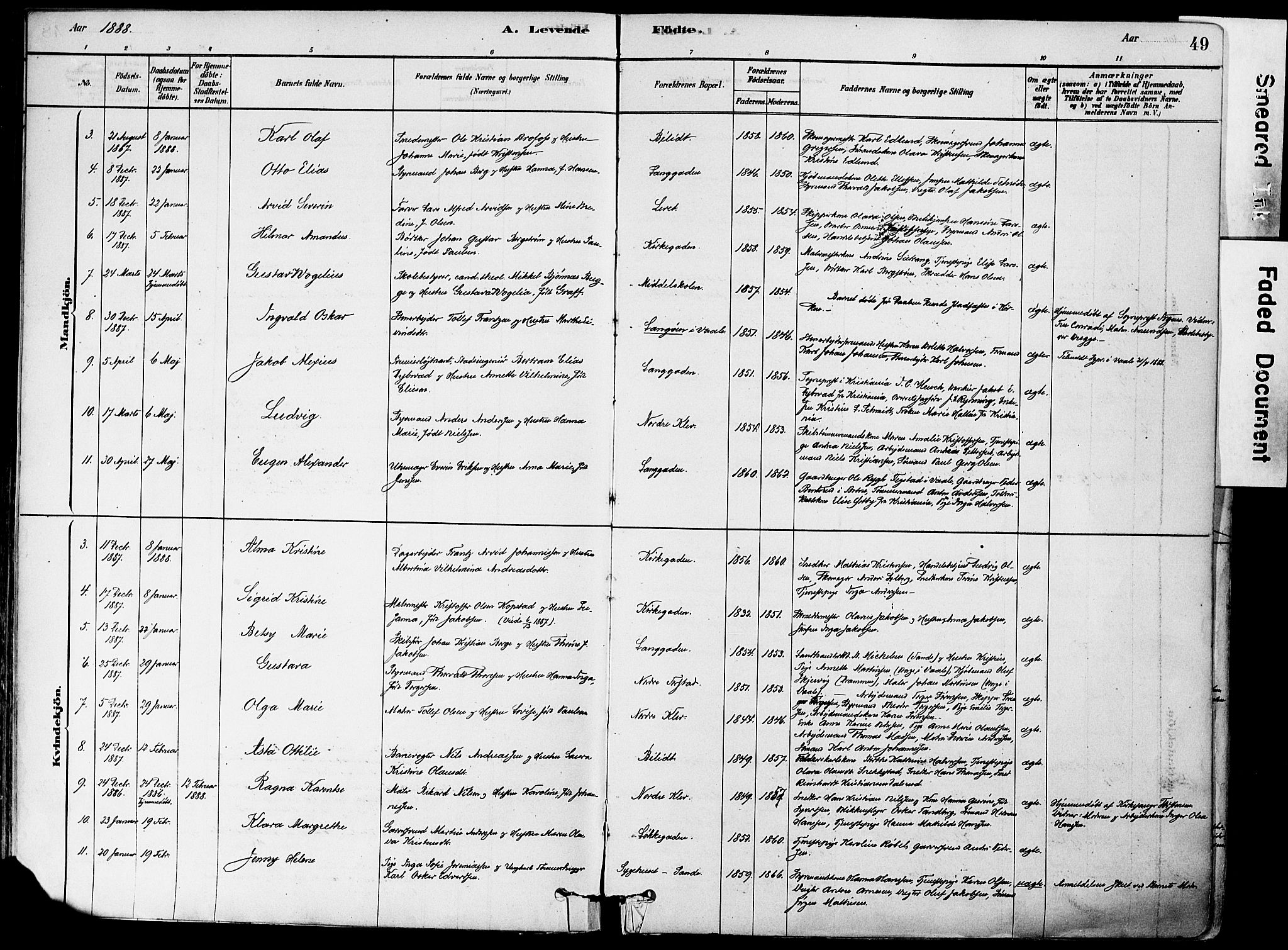 Holmestrand kirkebøker, AV/SAKO-A-346/F/Fa/L0004: Parish register (official) no. 4, 1880-1901, p. 49