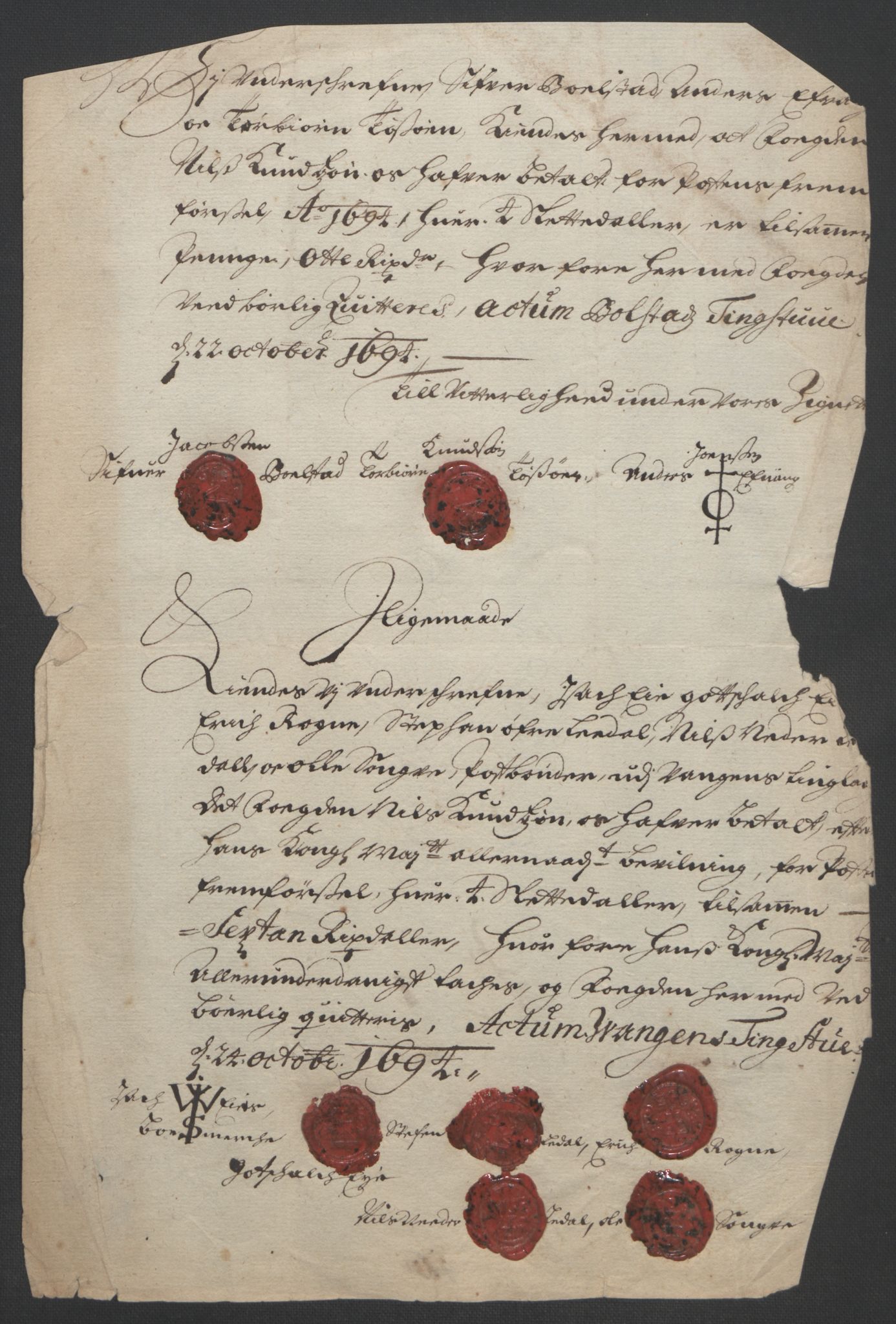 Rentekammeret inntil 1814, Reviderte regnskaper, Fogderegnskap, AV/RA-EA-4092/R48/L2975: Fogderegnskap Sunnhordland og Hardanger, 1694, p. 340