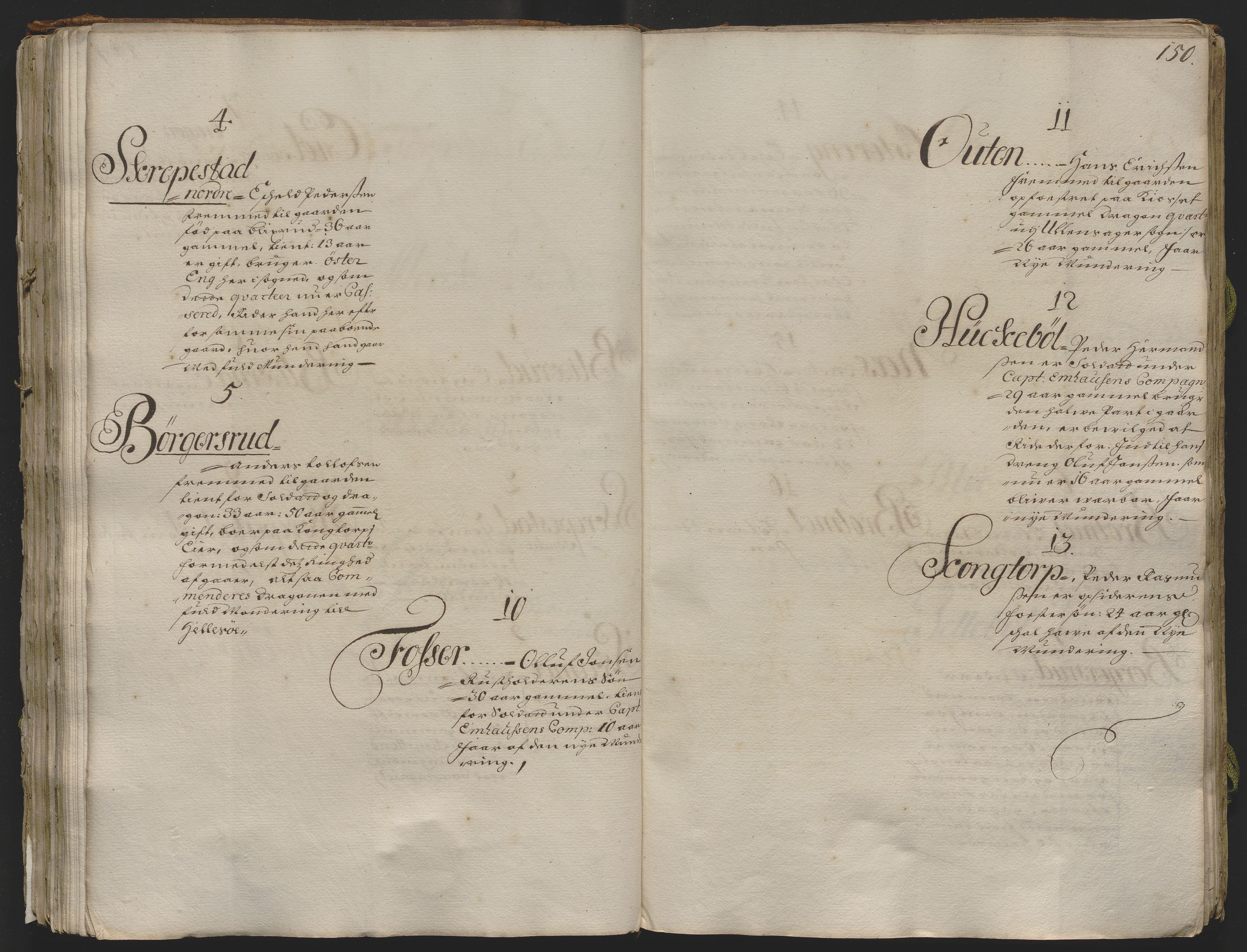 Rentekammeret inntil 1814, Realistisk ordnet avdeling, AV/RA-EA-4070/Ok/L0013: [Ff 19]: Generalhovedrulle over kavaleriet og dragonene i Norge, 1690-1691, p. 149b-150a