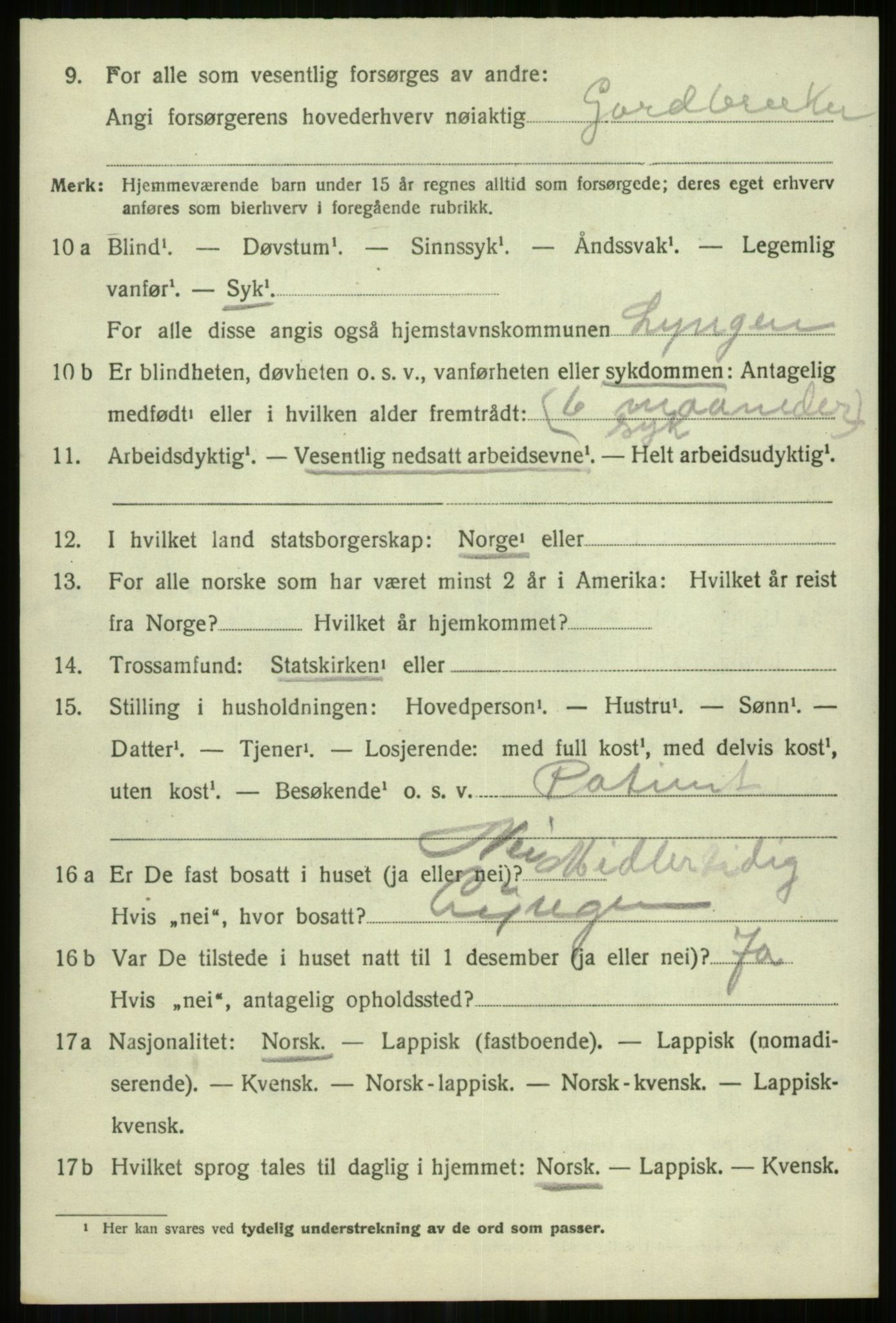 SATØ, 1920 census for Målselv, 1920, p. 4172