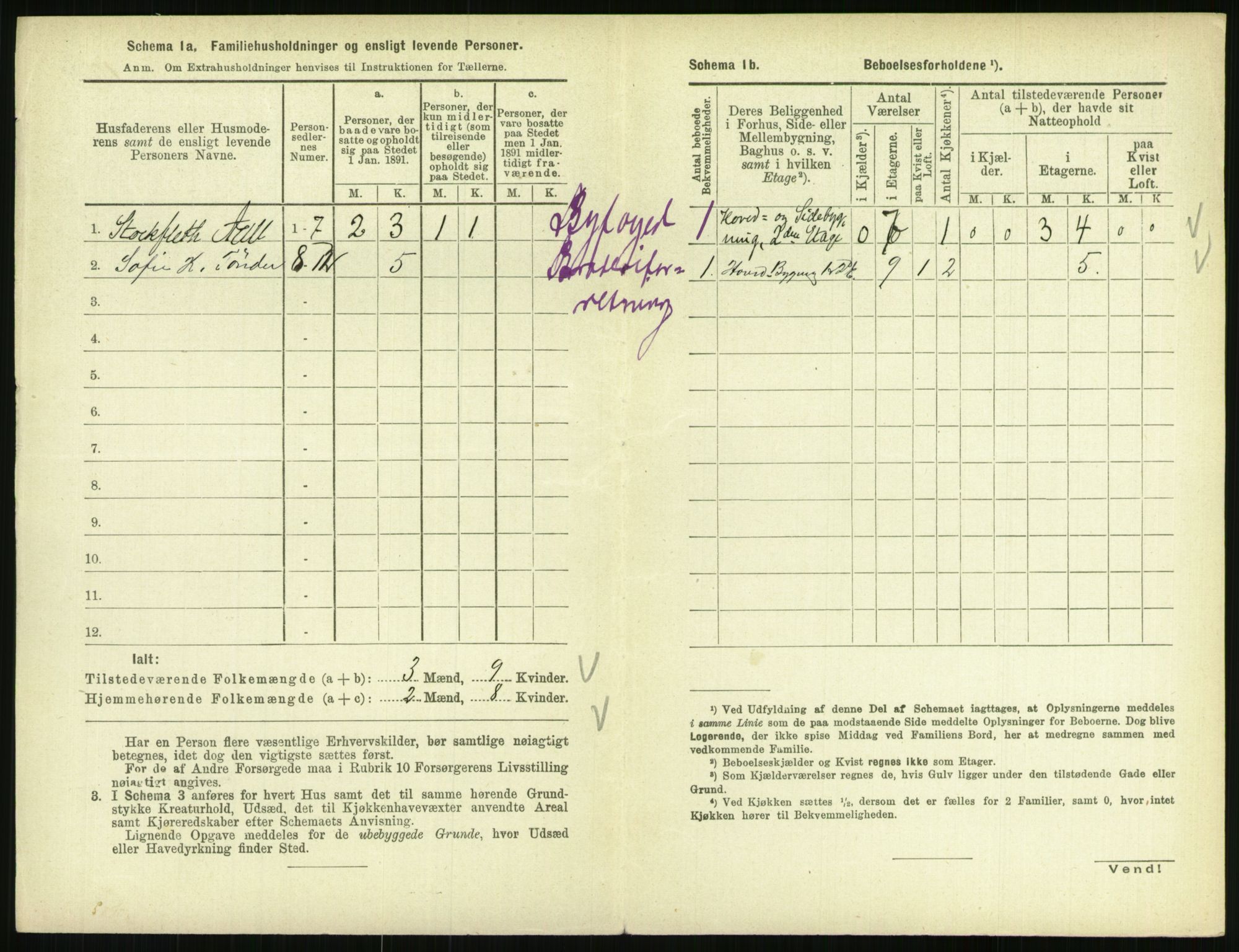 RA, 1891 census for 0801 Kragerø, 1891, p. 815