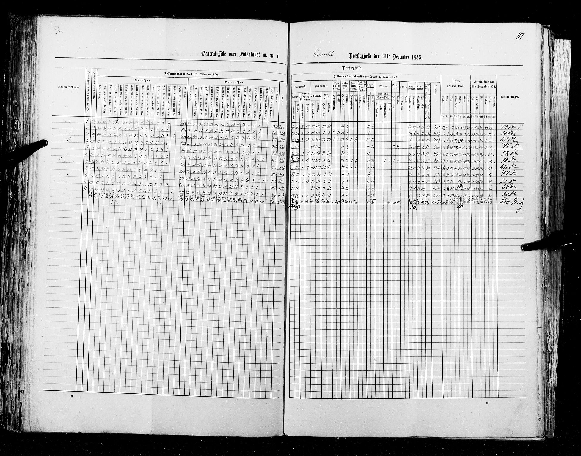 RA, Census 1855, vol. 1: Akershus amt, Smålenenes amt og Hedemarken amt, 1855, p. 117