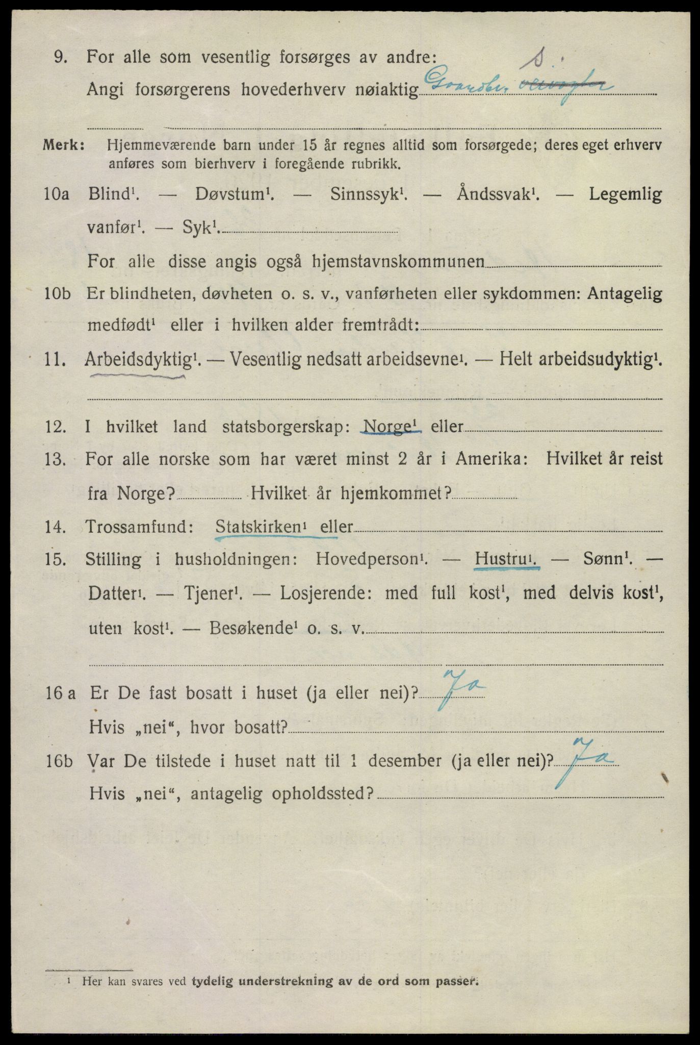 SAKO, 1920 census for Hedrum, 1920, p. 11012