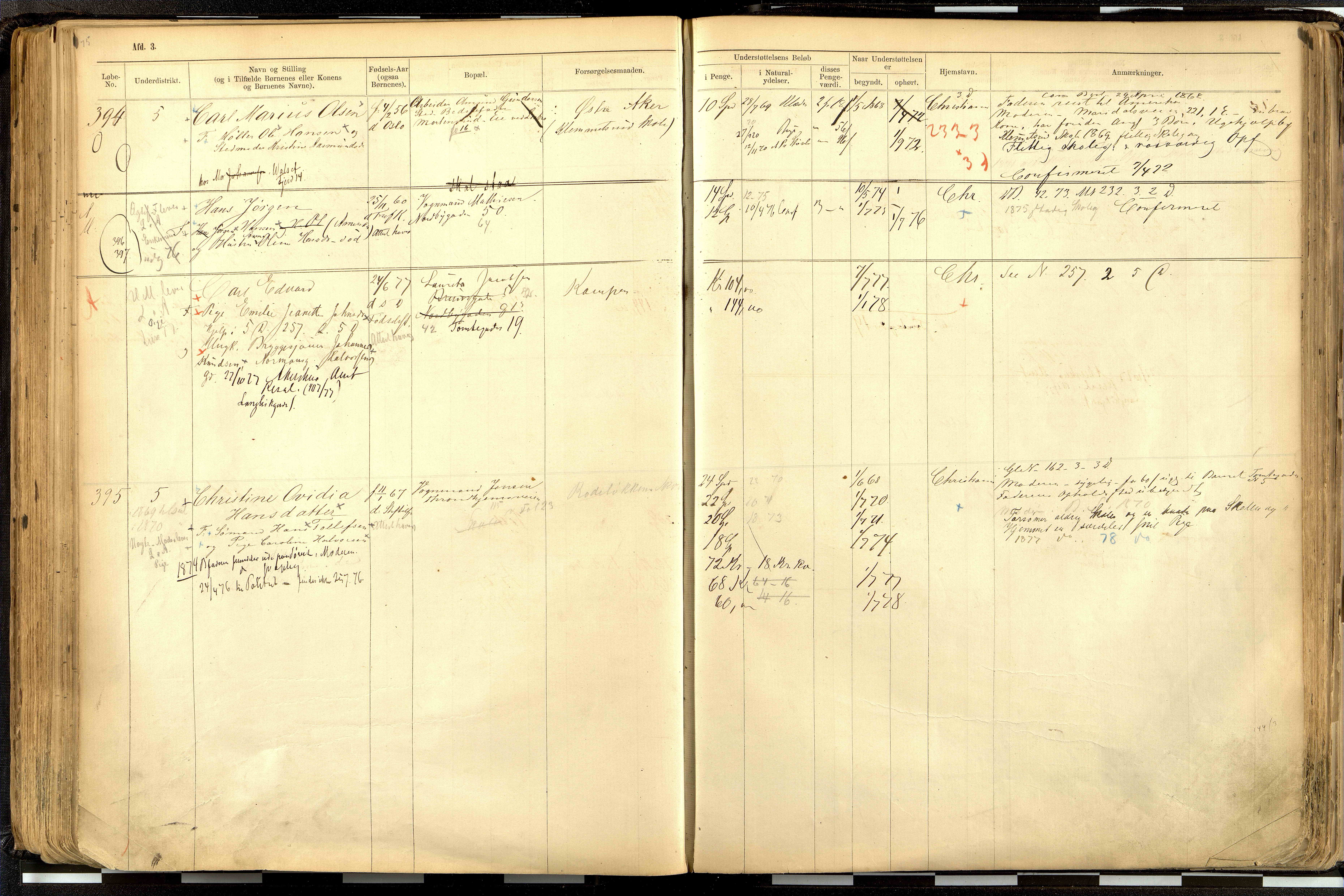 Fattigvesenet, OBA/A-20045/H/Hd/L0001: Manntallsprotokoll. Mnr. 1-644, 1865-1879, p. 200