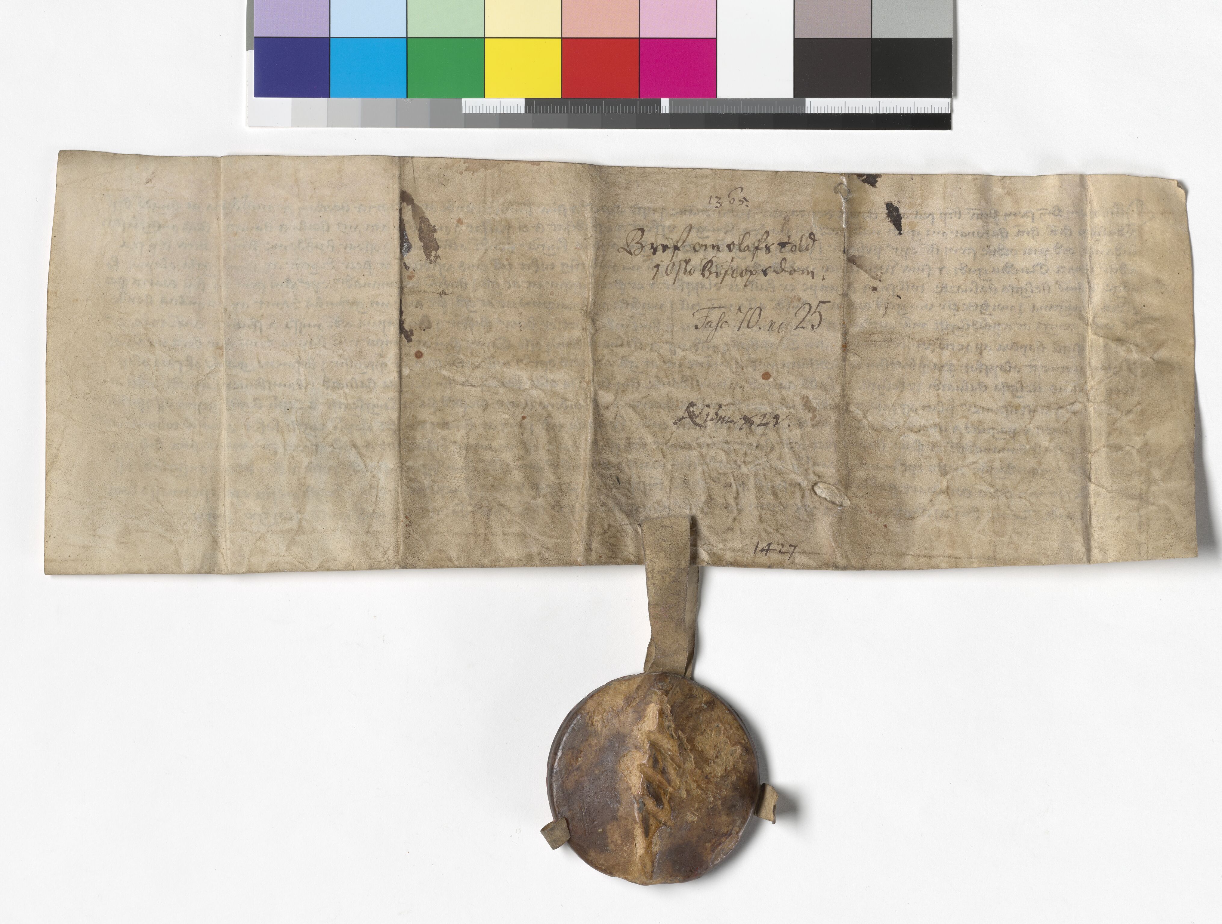 Riksarkivets diplomsamling, AV/RA-EA-5965/F05/L0173: NRA AM fasc. 70 nr. 15-25, 1362-1427, p. 19