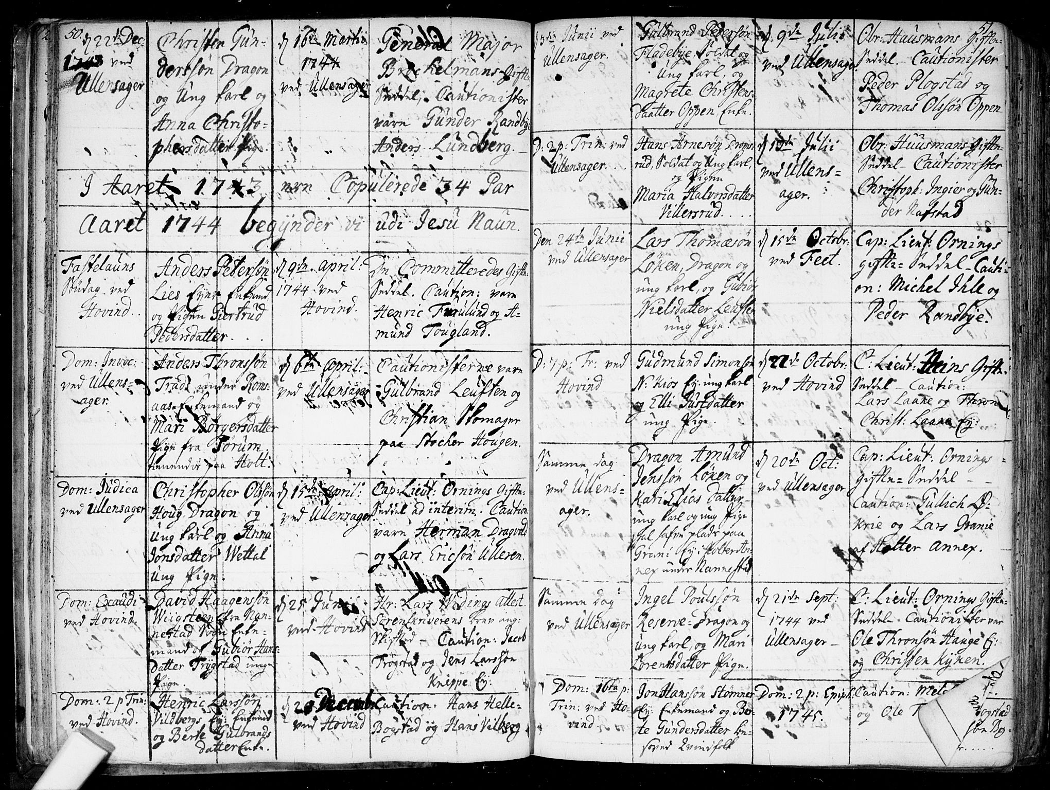 Ullensaker prestekontor Kirkebøker, SAO/A-10236a/F/Fa/L0010: Parish register (official) no. I 10, 1733-1776, p. 50-51