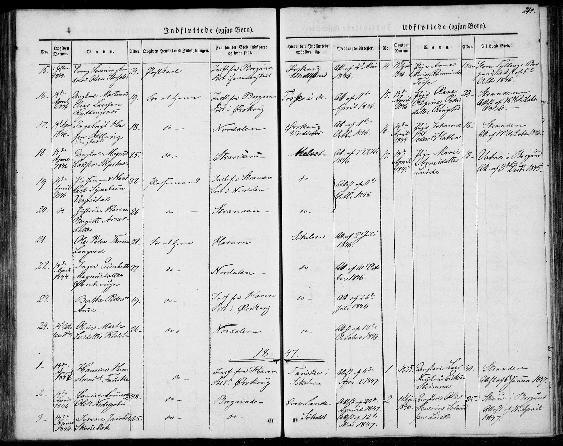 Ministerialprotokoller, klokkerbøker og fødselsregistre - Møre og Romsdal, SAT/A-1454/522/L0312: Parish register (official) no. 522A07, 1843-1851, p. 210