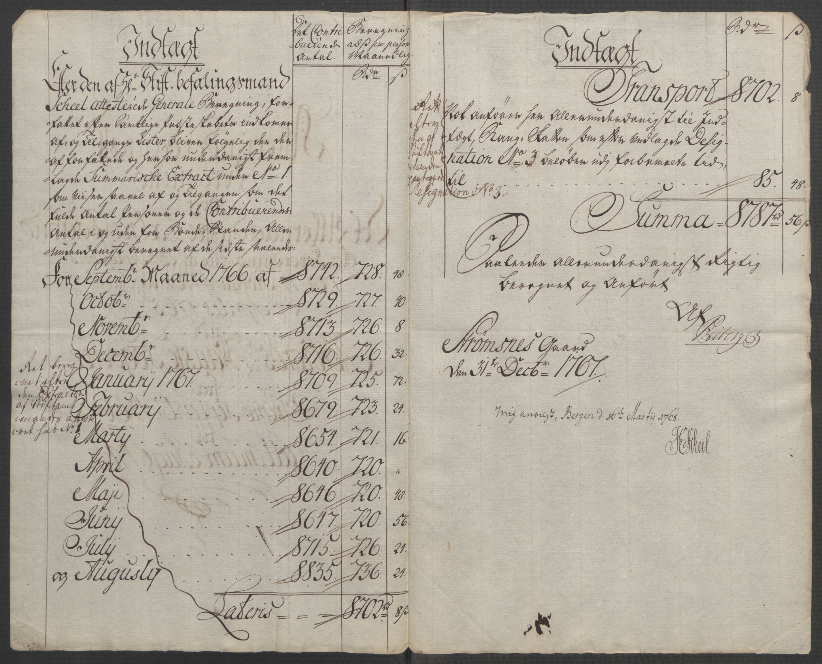 Rentekammeret inntil 1814, Reviderte regnskaper, Fogderegnskap, AV/RA-EA-4092/R51/L3303: Ekstraskatten Nordhordland og Voss, 1762-1772, p. 154