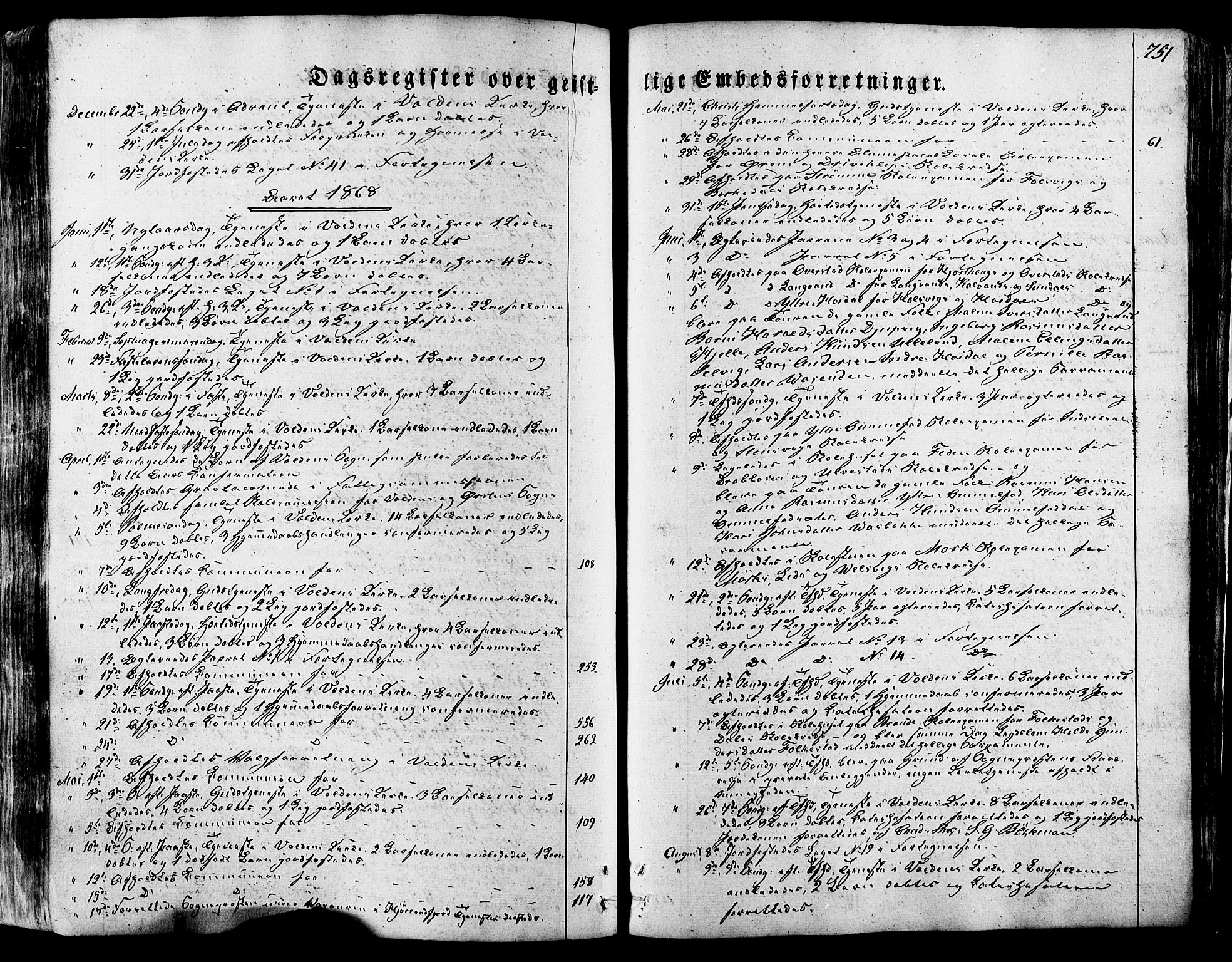 Ministerialprotokoller, klokkerbøker og fødselsregistre - Møre og Romsdal, SAT/A-1454/511/L0140: Parish register (official) no. 511A07, 1851-1878, p. 751