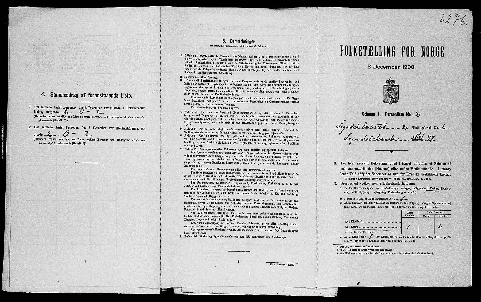 SAST, 1900 census for Sokndal, 1900, p. 34