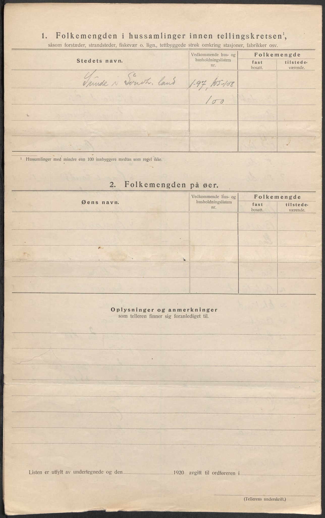 SAB, 1920 census for Kvinnherad, 1920, p. 69