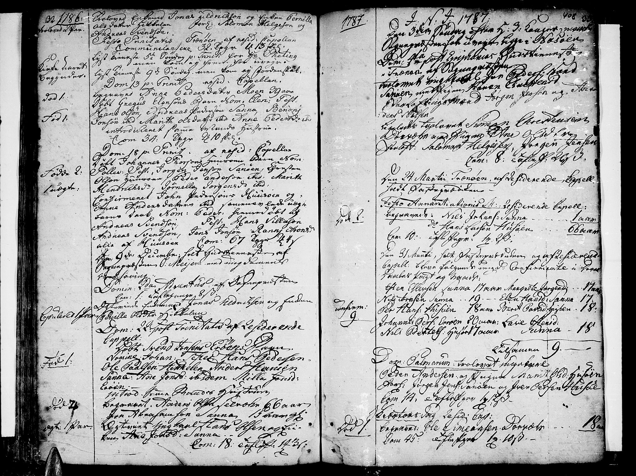 Ministerialprotokoller, klokkerbøker og fødselsregistre - Nordland, SAT/A-1459/839/L0563: Parish register (official) no. 839A01 /2, 1768-1824, p. 32-33