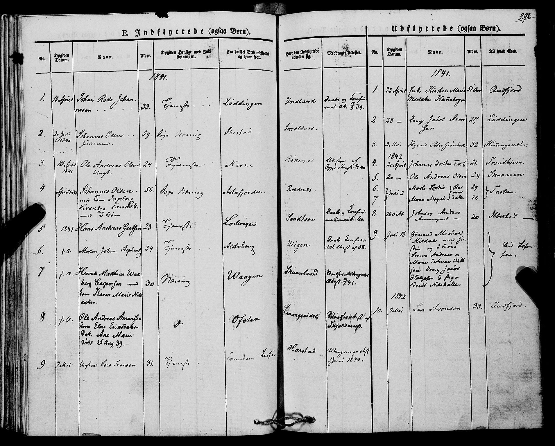 Trondenes sokneprestkontor, SATØ/S-1319/H/Ha/L0009kirke: Parish register (official) no. 9, 1841-1852, p. 292