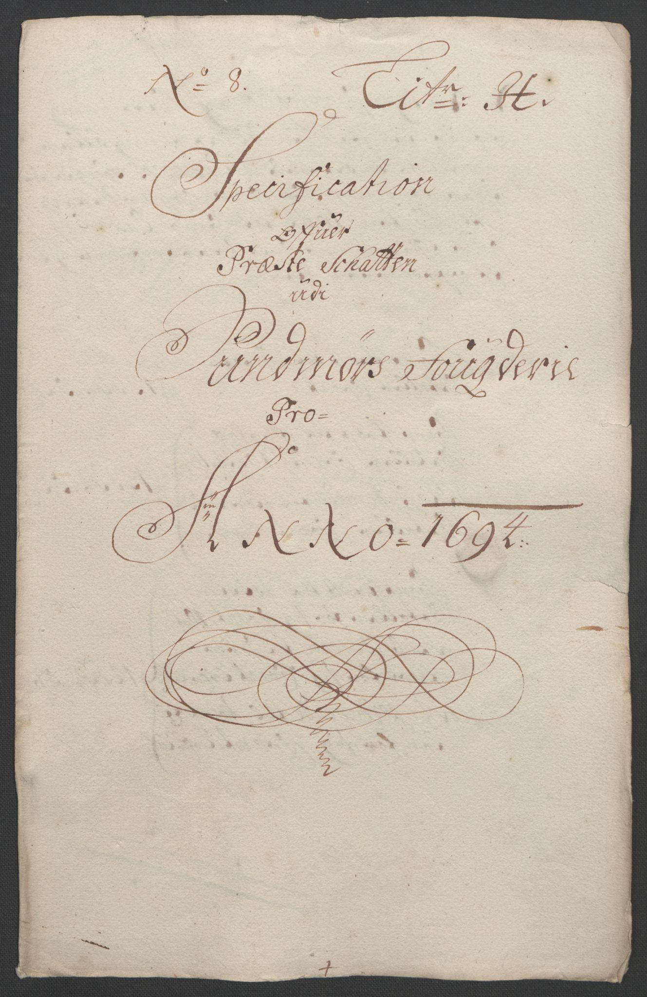 Rentekammeret inntil 1814, Reviderte regnskaper, Fogderegnskap, RA/EA-4092/R54/L3555: Fogderegnskap Sunnmøre, 1694-1695, p. 167