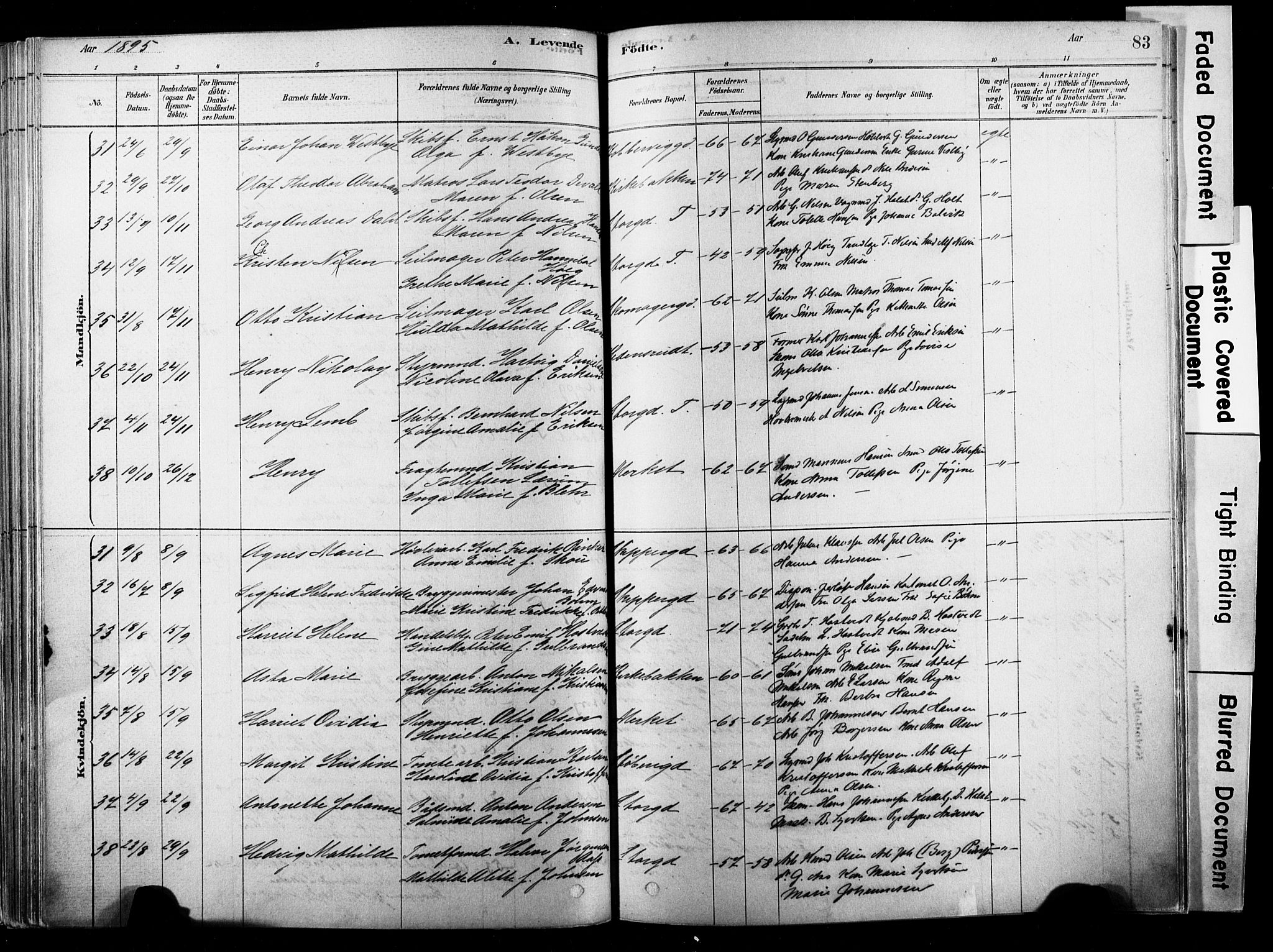 Strømsø kirkebøker, SAKO/A-246/F/Fb/L0006: Parish register (official) no. II 6, 1879-1910, p. 83