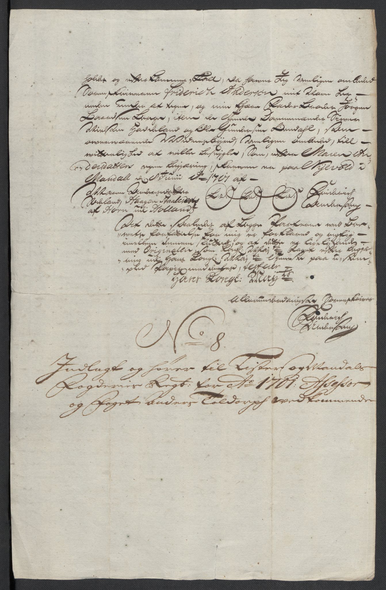 Rentekammeret inntil 1814, Reviderte regnskaper, Fogderegnskap, AV/RA-EA-4092/R43/L2549: Fogderegnskap Lista og Mandal, 1701-1702, p. 97