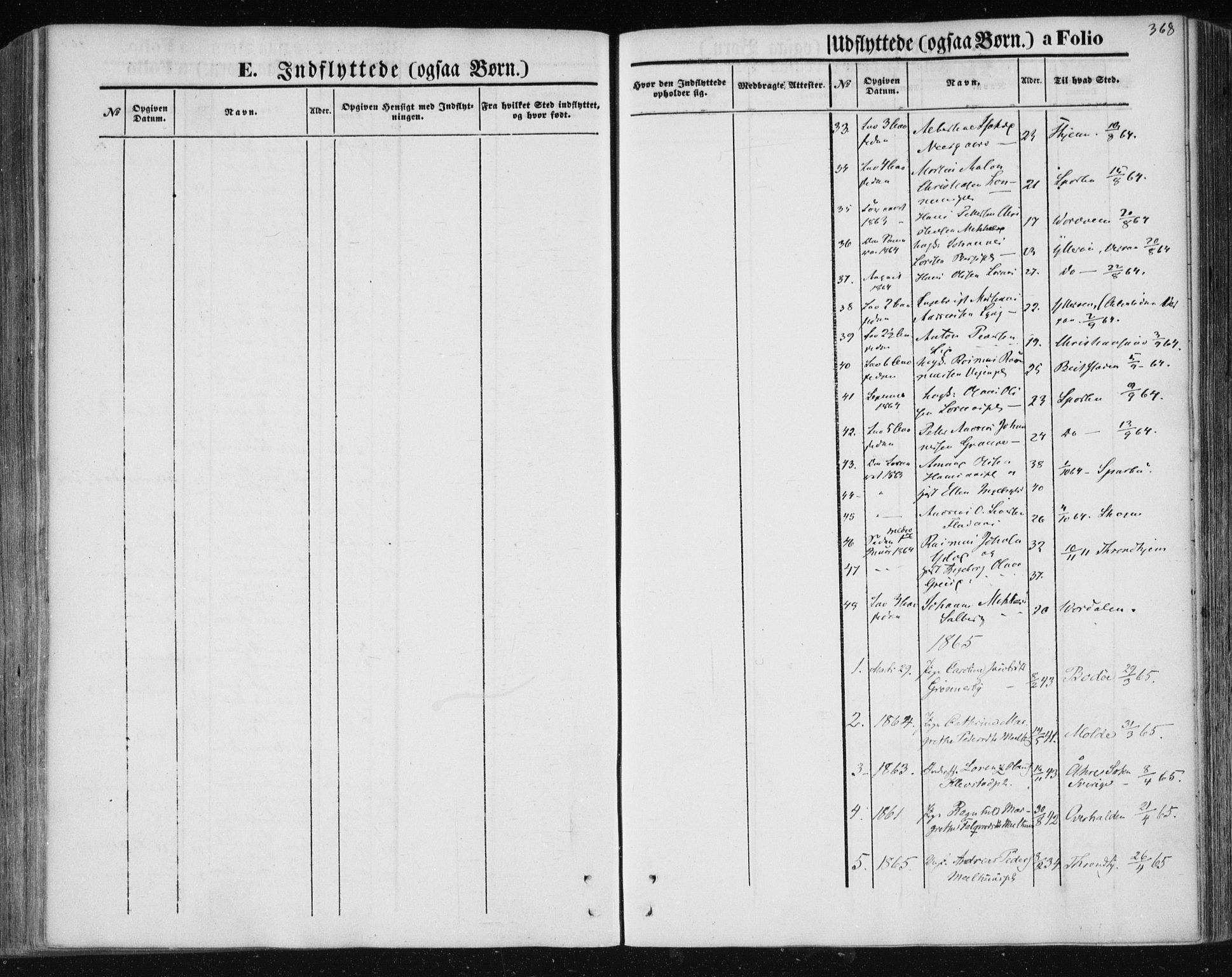 Ministerialprotokoller, klokkerbøker og fødselsregistre - Nord-Trøndelag, SAT/A-1458/730/L0283: Parish register (official) no. 730A08, 1855-1865, p. 368