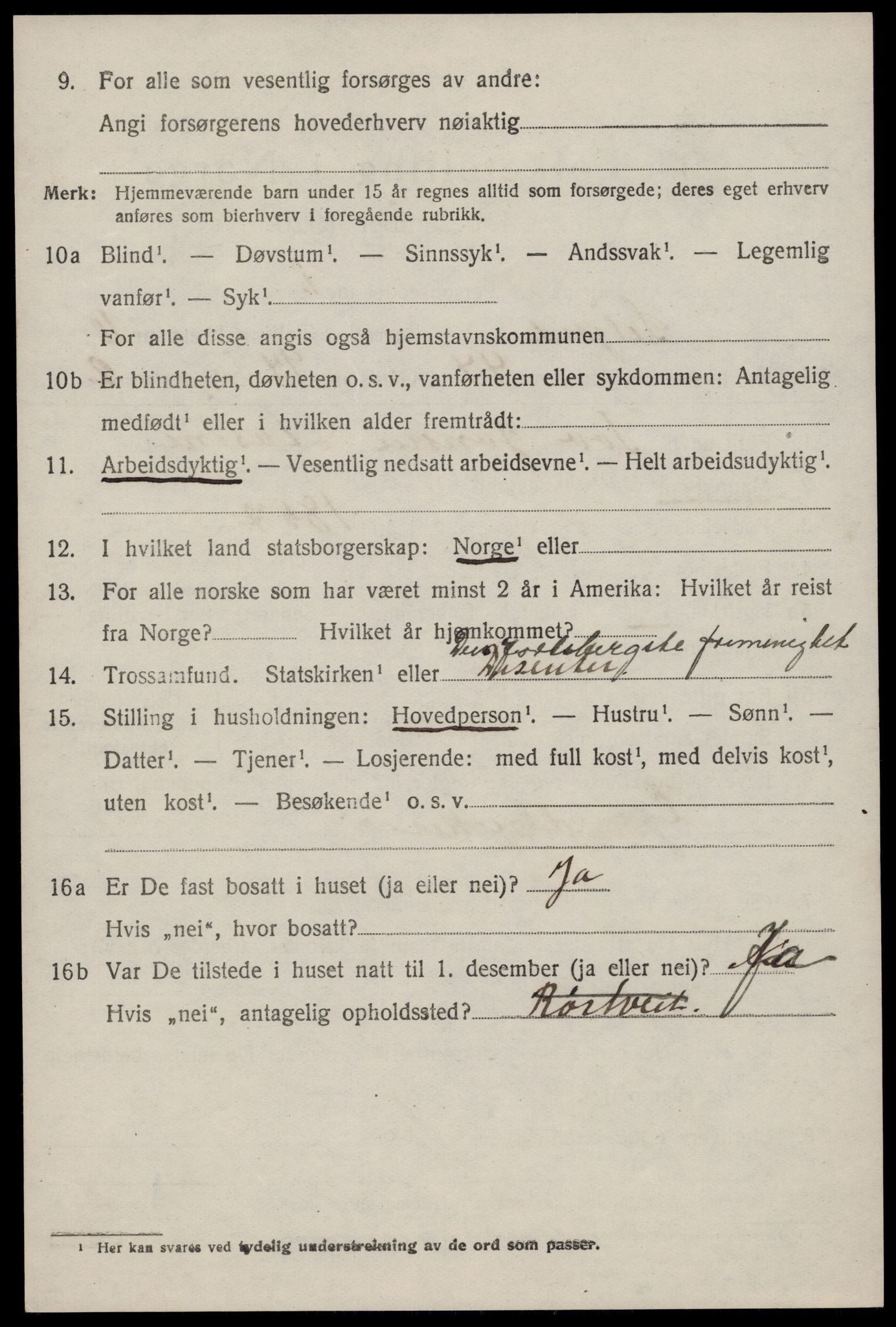 SAKO, 1920 census for Seljord, 1920, p. 5203