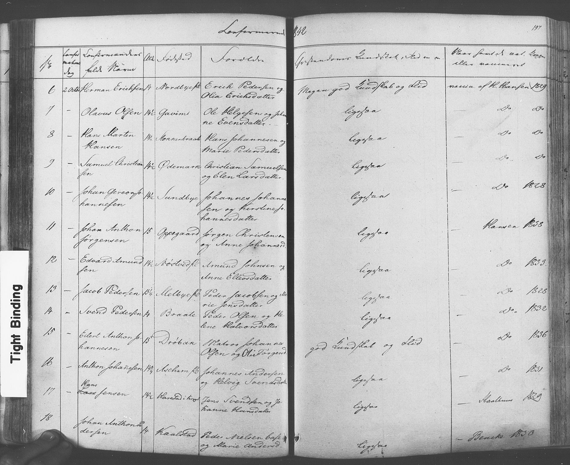 Ås prestekontor Kirkebøker, AV/SAO-A-10894/F/Fa/L0006: Parish register (official) no. I 6, 1841-1853, p. 196-197