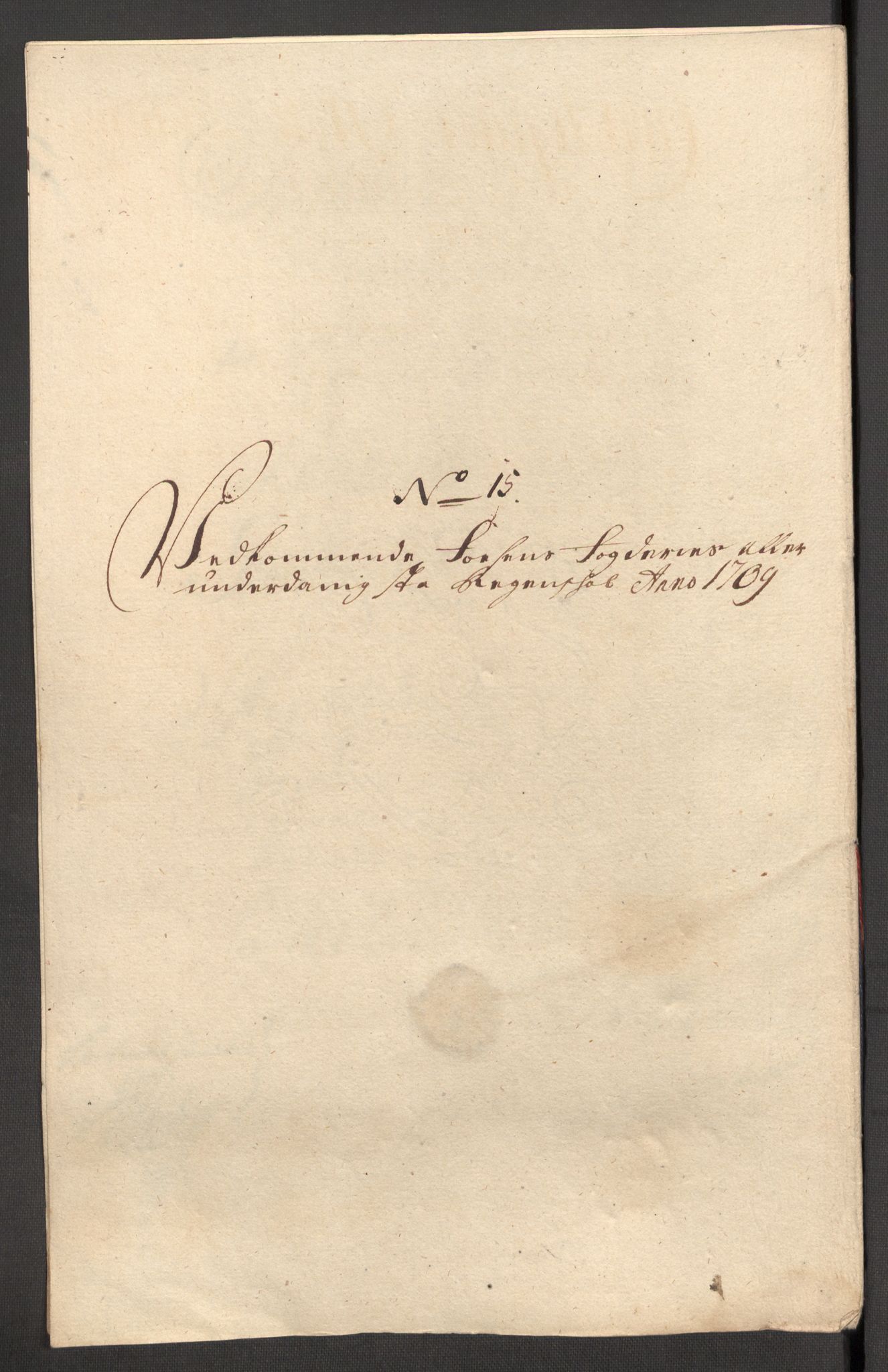 Rentekammeret inntil 1814, Reviderte regnskaper, Fogderegnskap, AV/RA-EA-4092/R57/L3858: Fogderegnskap Fosen, 1708-1709, p. 310