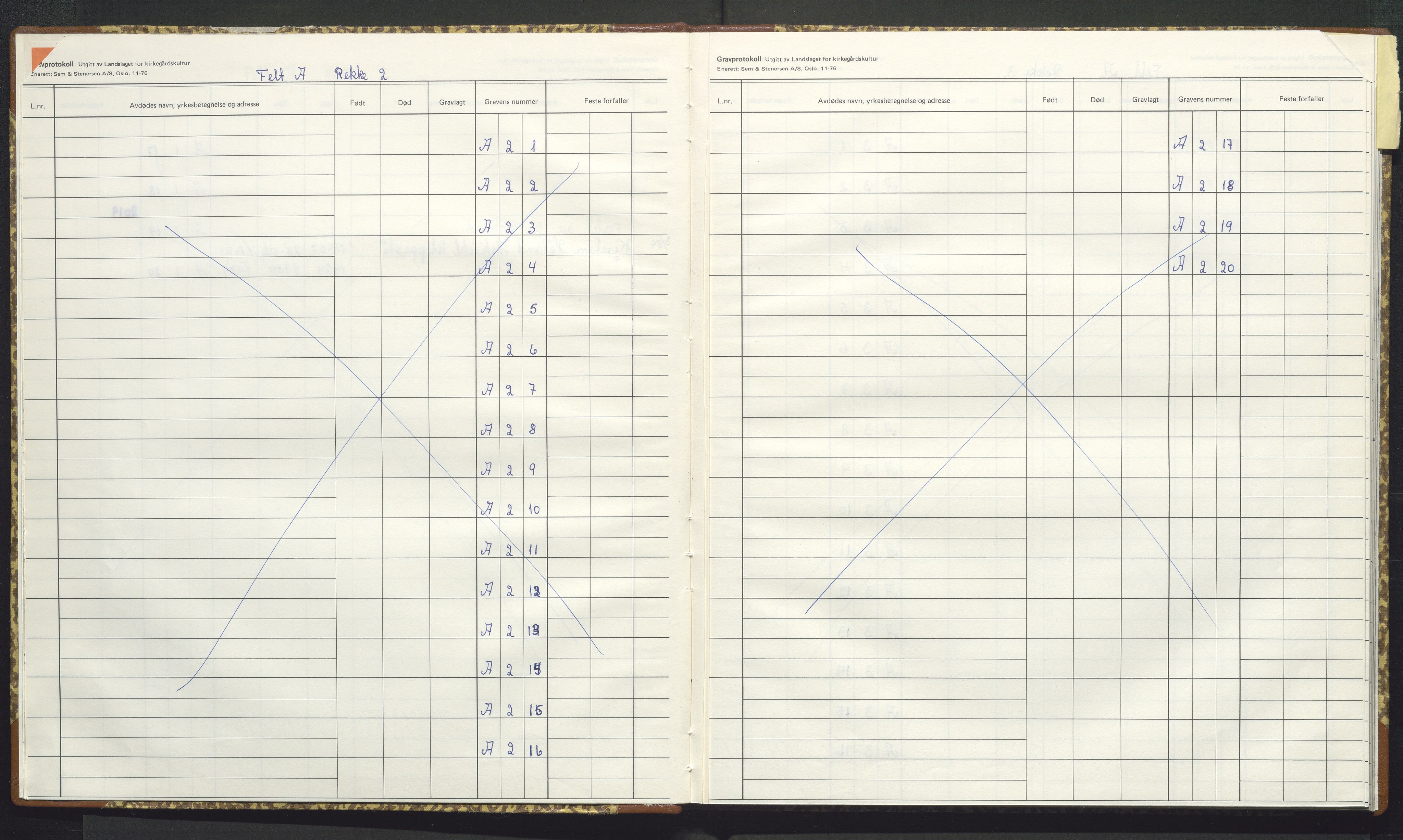 Askøy kommune. Kyrkjeverja, IKAH/1247-282/G/Ga/L0010: Gravprotokoll for Skiftesvik kirkegård, 1989-1995