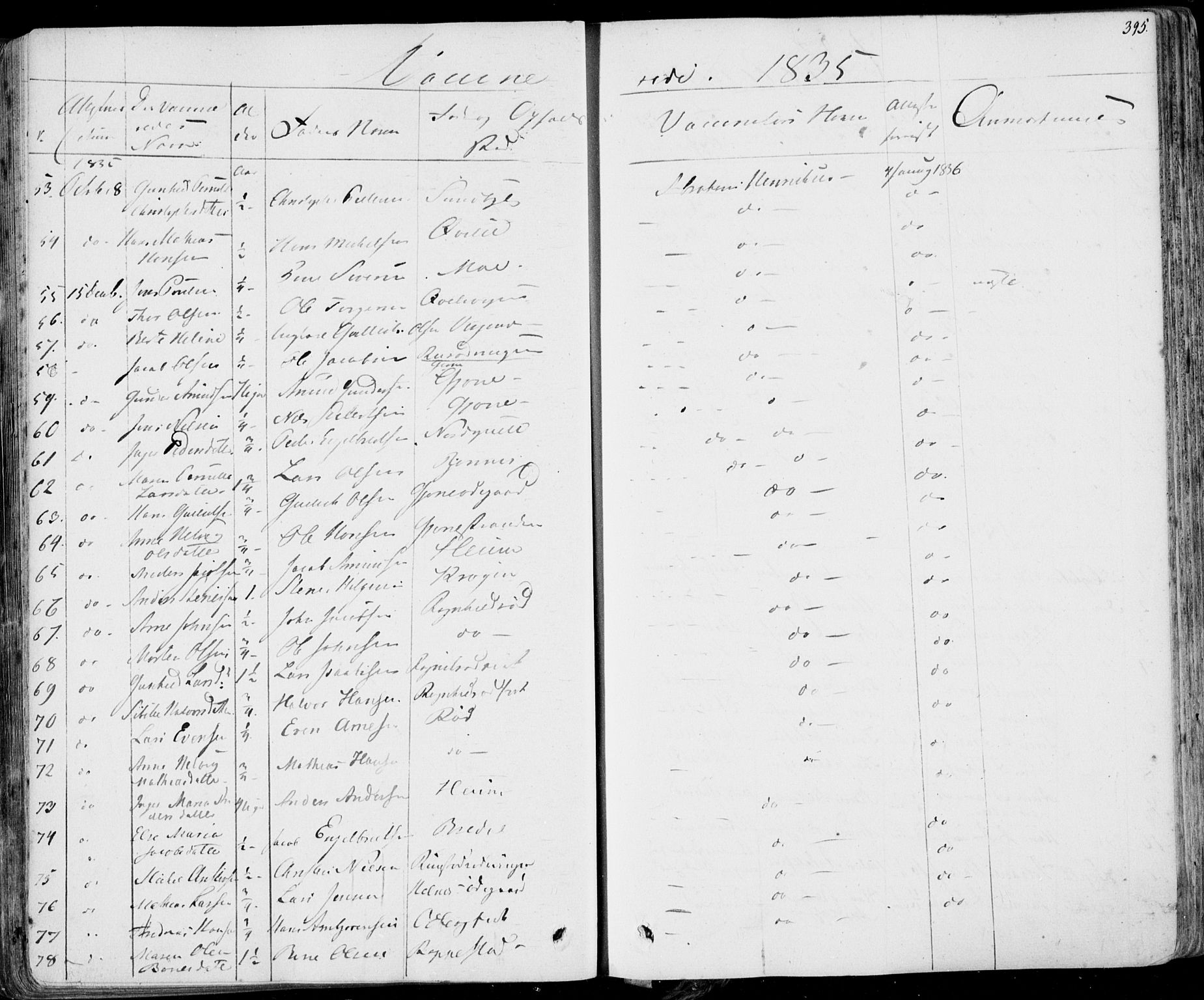 Hedrum kirkebøker, AV/SAKO-A-344/F/Fa/L0005: Parish register (official) no. I 5, 1835-1848, p. 395