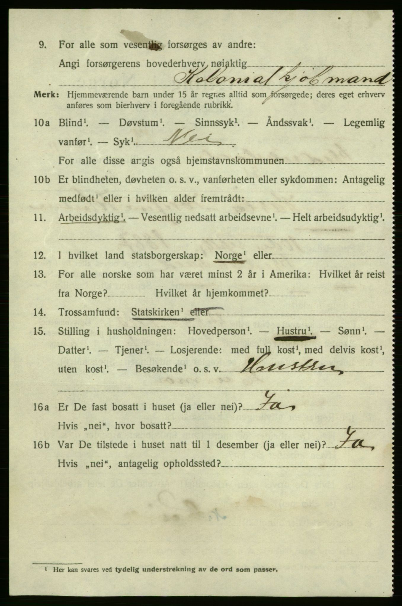 SAO, 1920 census for Fredrikshald, 1920, p. 25488