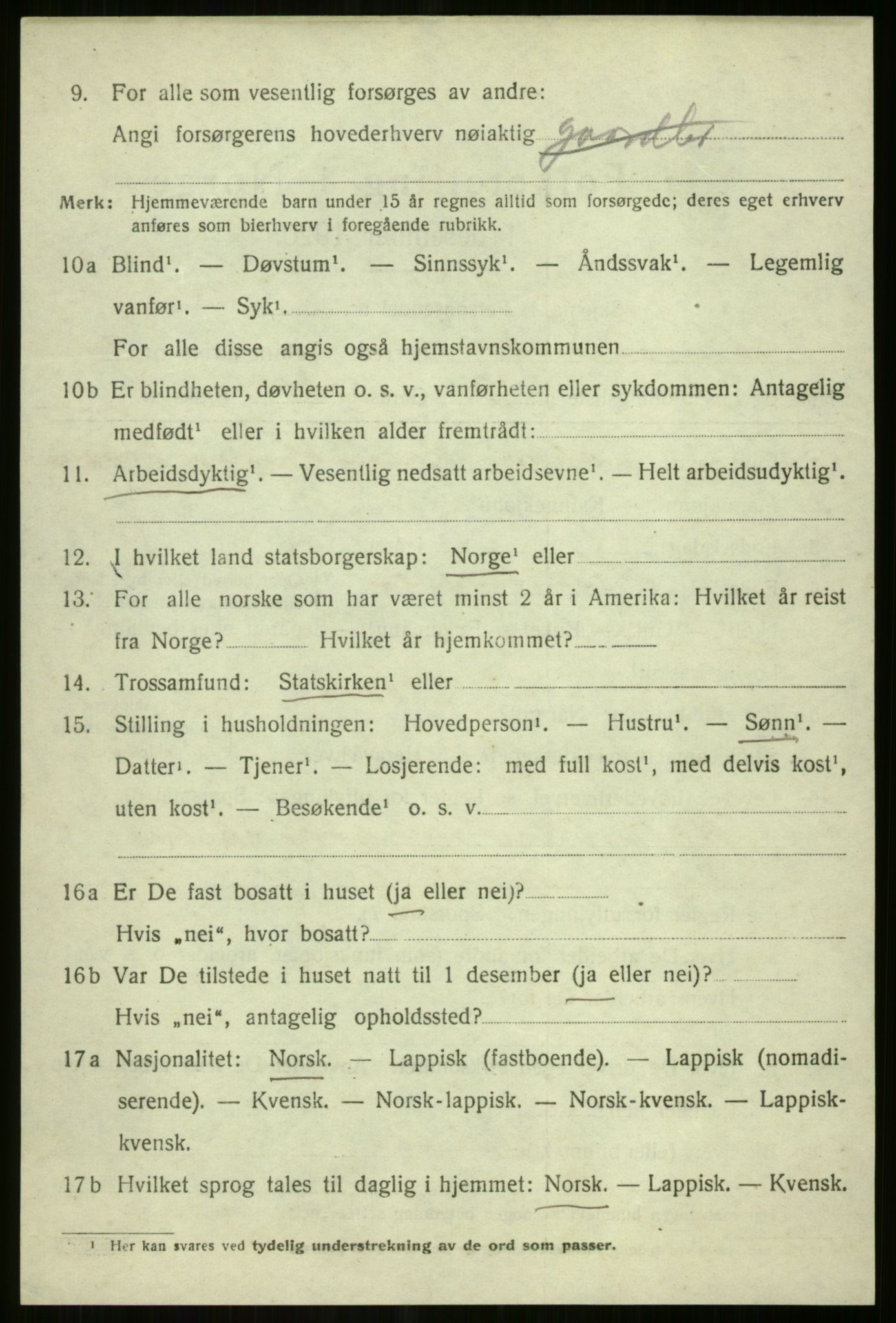 SATØ, 1920 census for Tromsøysund, 1920, p. 10747