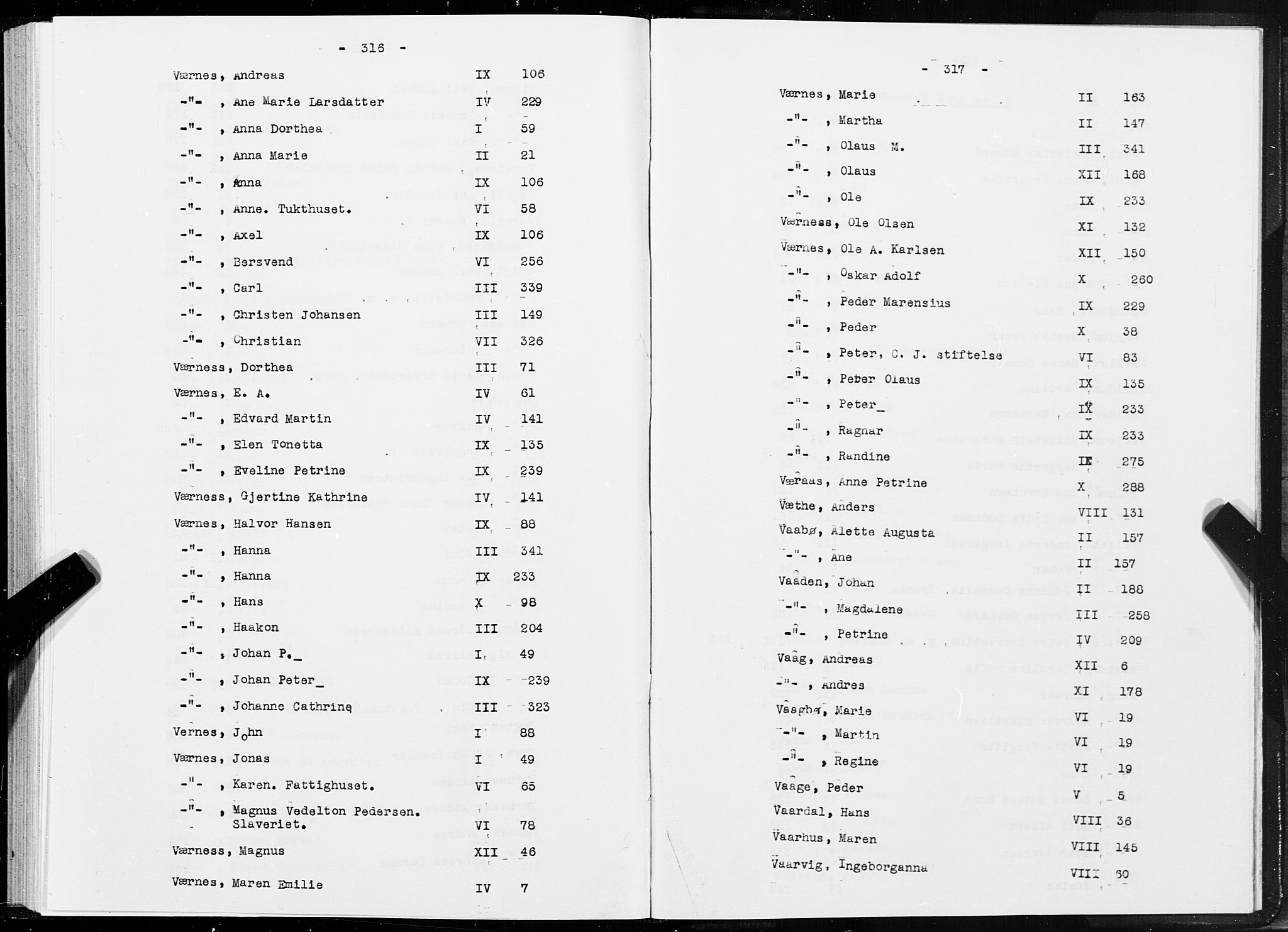 SAT, 1875 census for 1601 Trondheim, 1875, p. 316-317