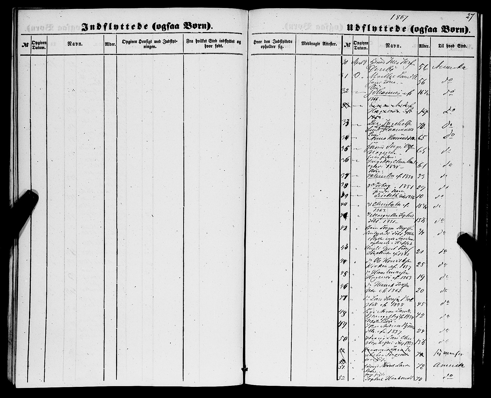 Luster sokneprestembete, AV/SAB-A-81101/H/Haa/Haaa/L0009: Parish register (official) no. A 9, 1856-1871, p. 27