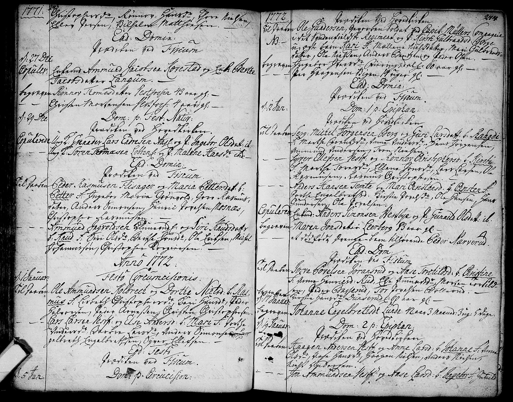 Eiker kirkebøker, SAKO/A-4/F/Fa/L0008: Parish register (official) no. I 8, 1764-1788, p. 243-244