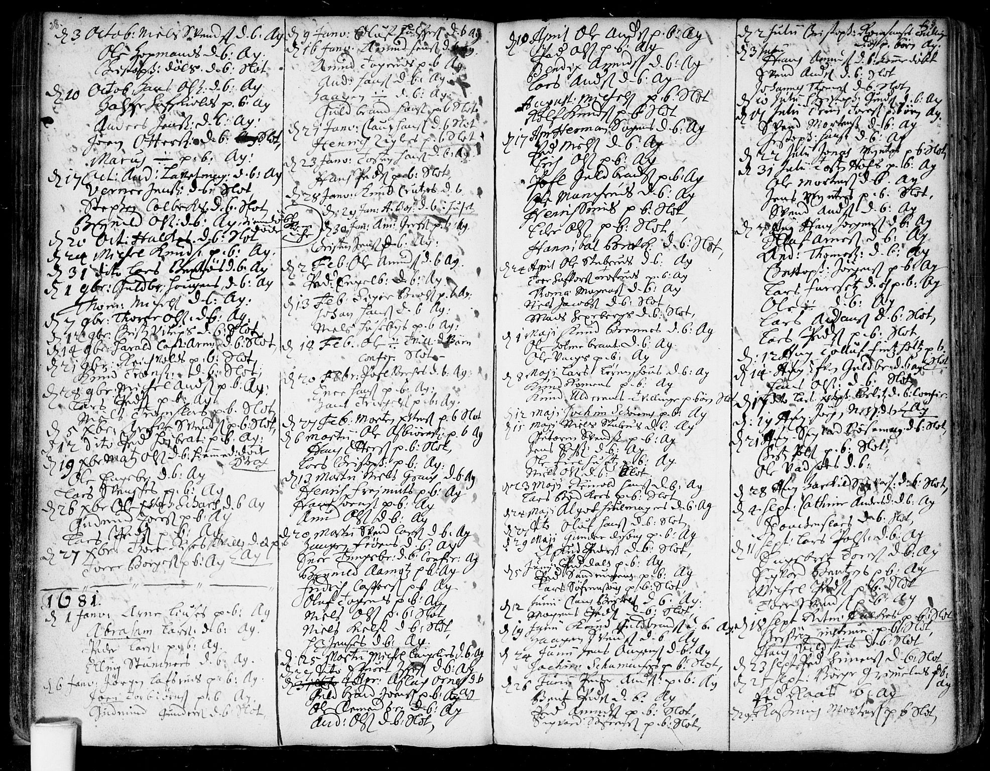 Aker prestekontor kirkebøker, AV/SAO-A-10861/F/L0001: Parish register (official) no. 1, 1656-1688