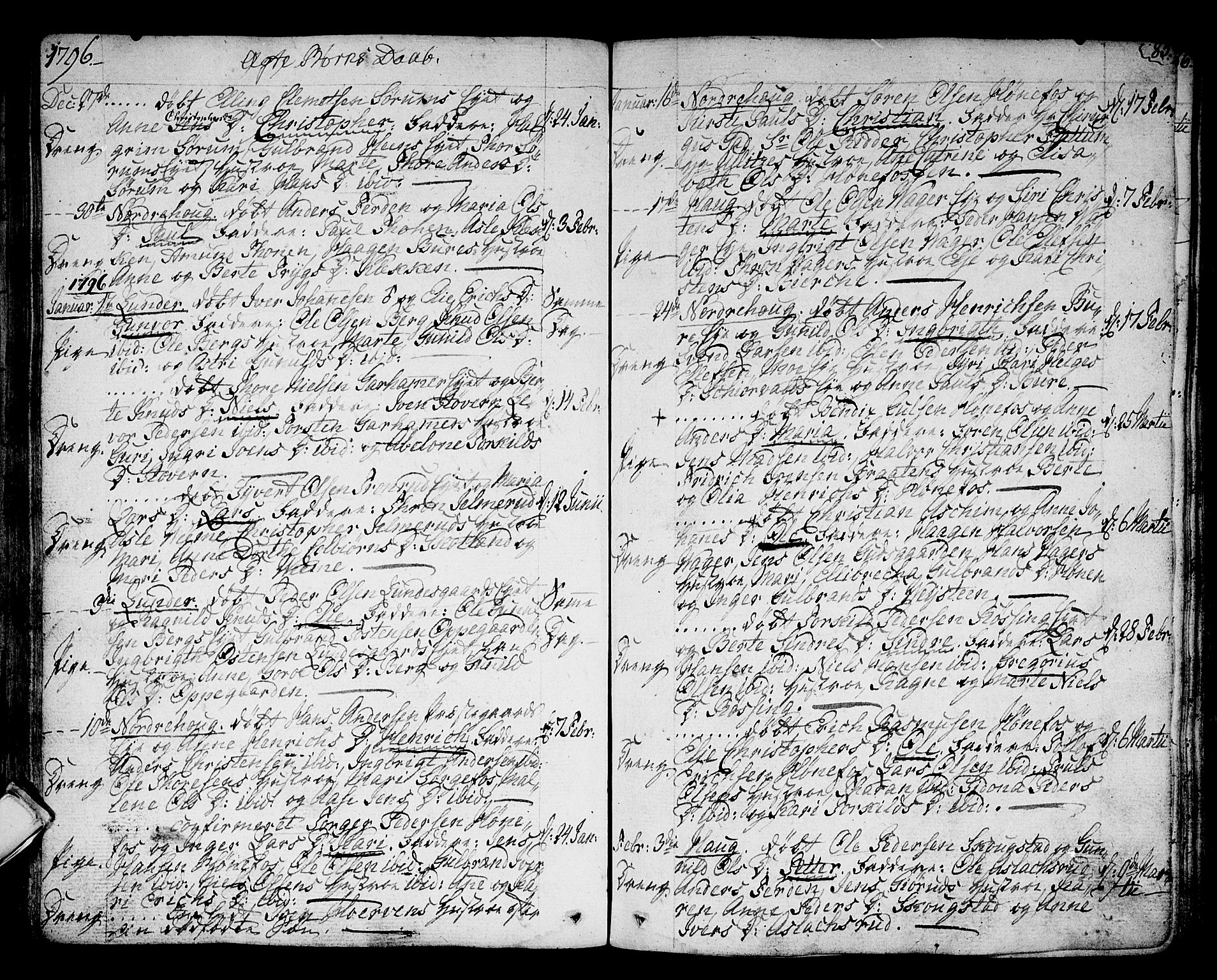 Norderhov kirkebøker, SAKO/A-237/F/Fa/L0006: Parish register (official) no. 6, 1789-1811, p. 85