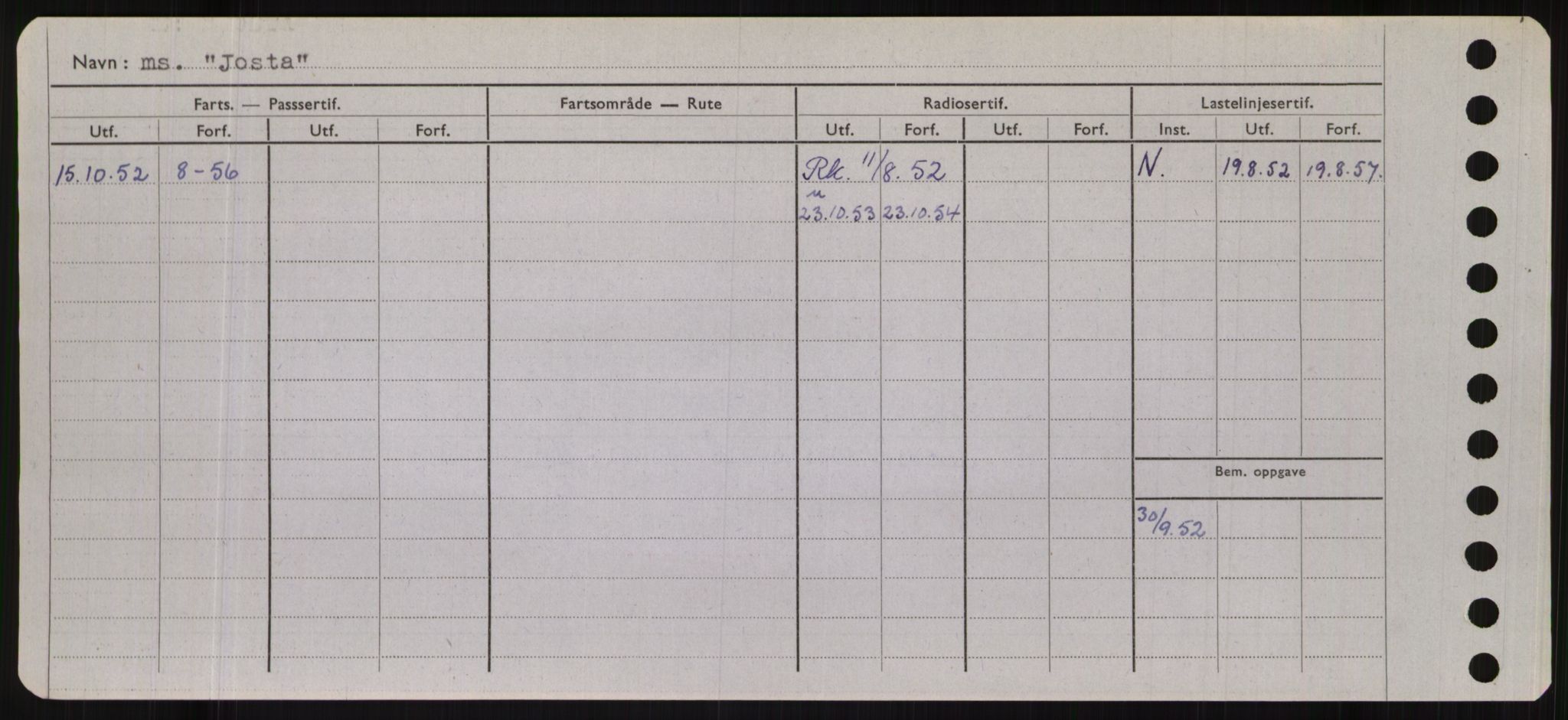 Sjøfartsdirektoratet med forløpere, Skipsmålingen, AV/RA-S-1627/H/Hb/L0003: Fartøy, I-N, p. 60