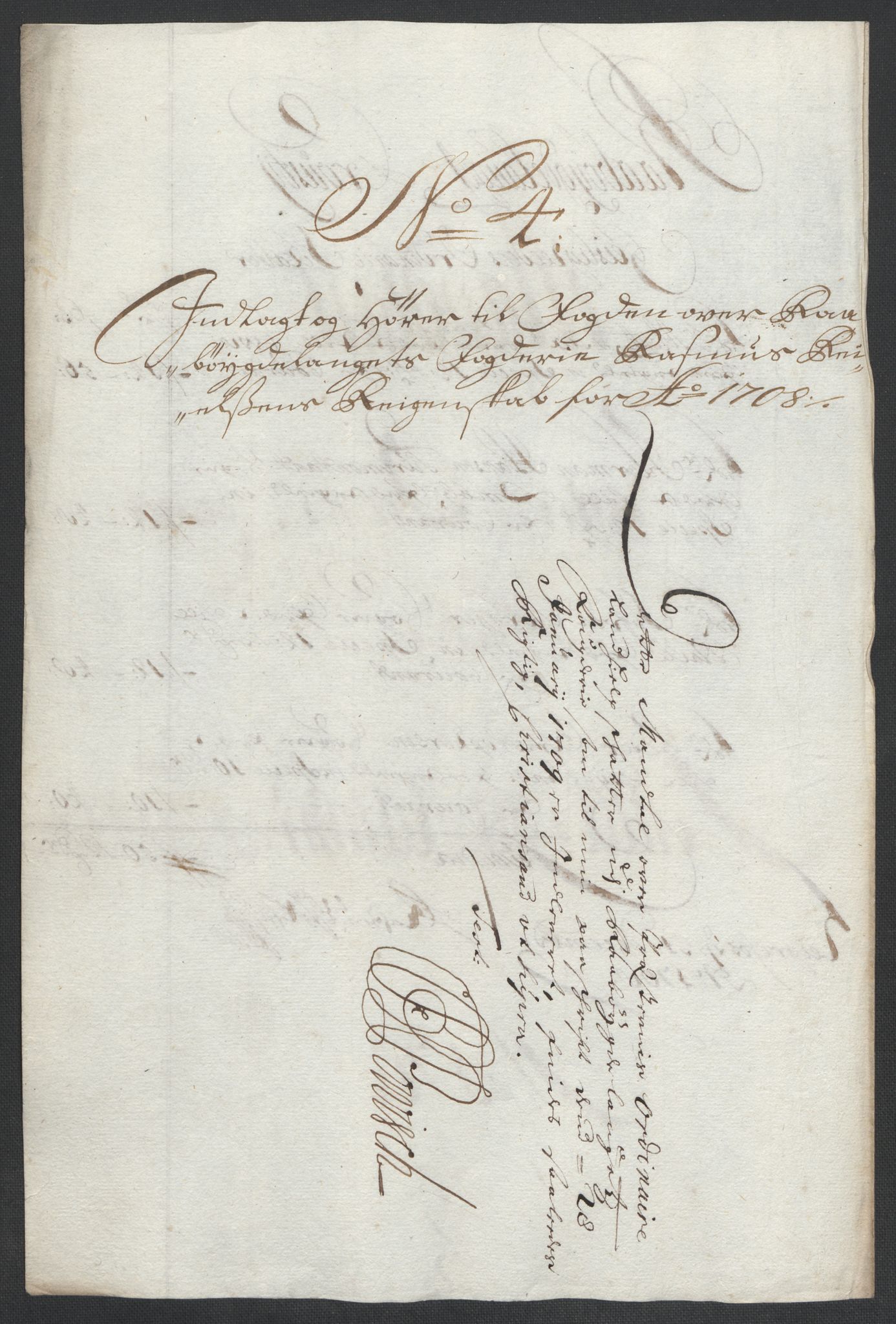 Rentekammeret inntil 1814, Reviderte regnskaper, Fogderegnskap, AV/RA-EA-4092/R40/L2448: Fogderegnskap Råbyggelag, 1706-1708, p. 334