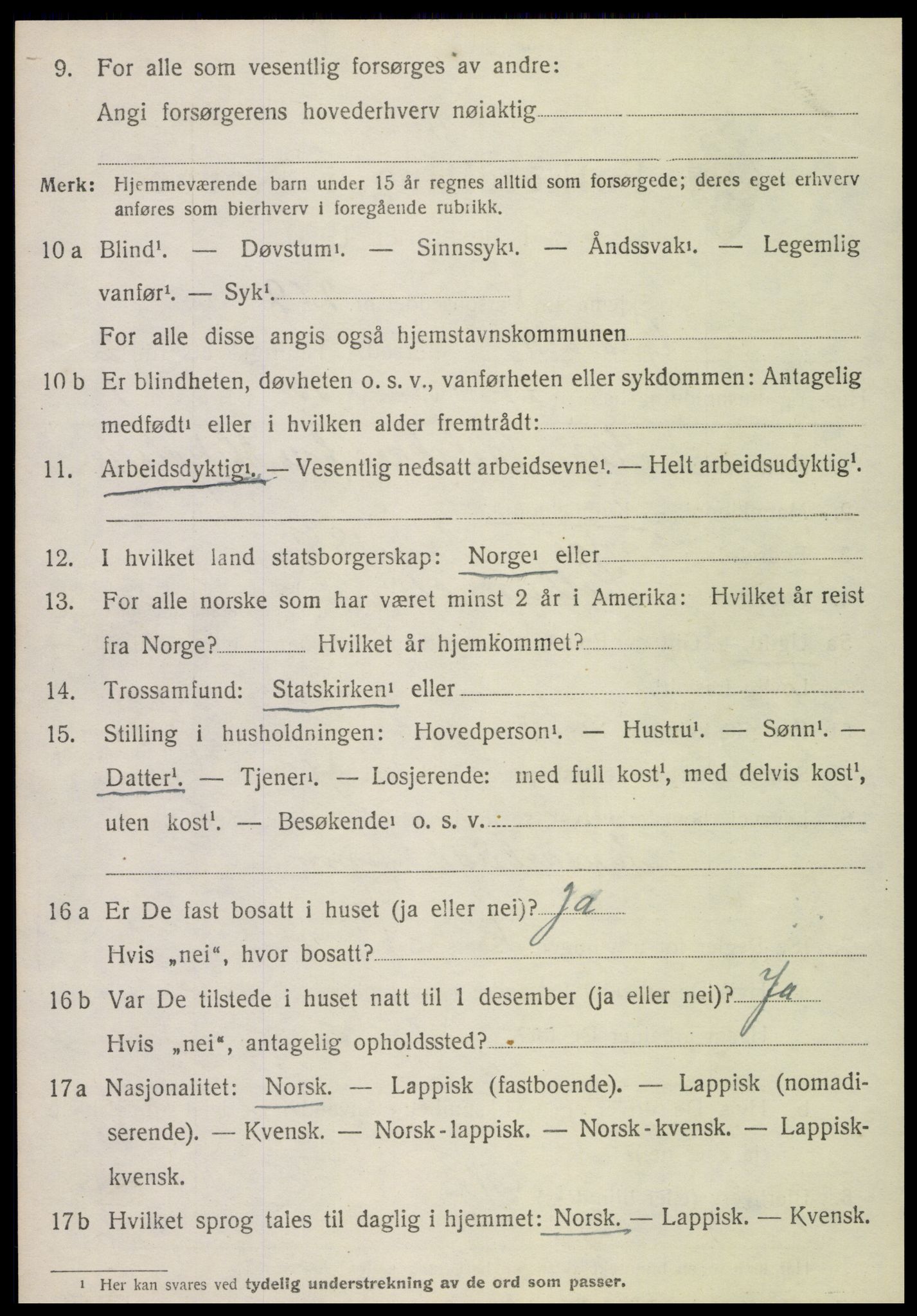 SAT, 1920 census for Gravvik, 1920, p. 1281