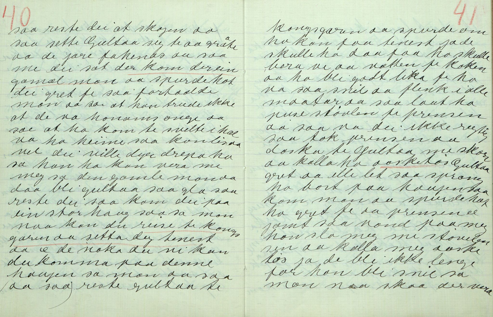 Rikard Berge, TEMU/TGM-A-1003/F/L0011/0012: 381-399 / 392 Oppskrifter av Gunnhild Kivle, 1920-1921, p. 40-41