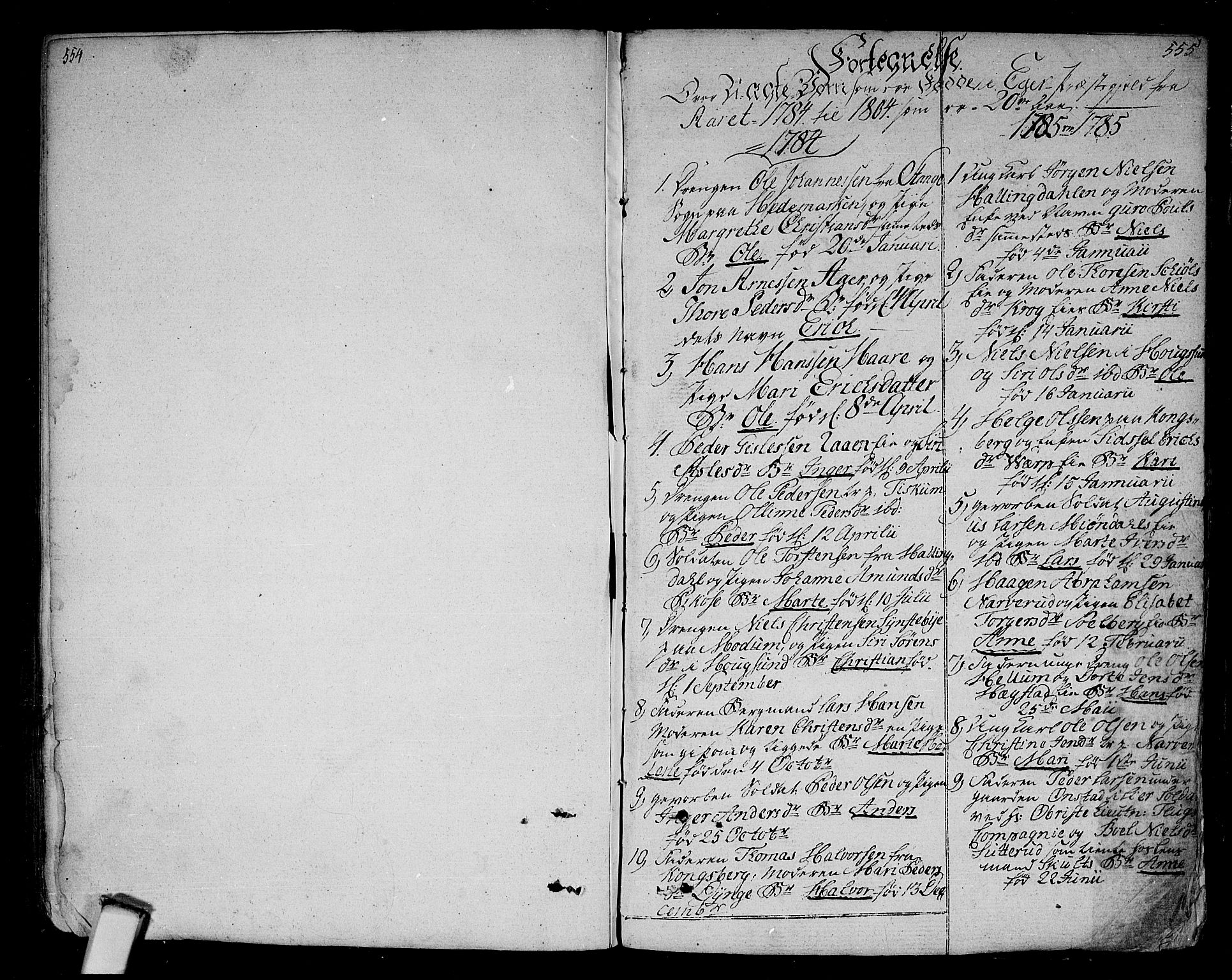 Eiker kirkebøker, SAKO/A-4/F/Fa/L0009: Parish register (official) no. I 9, 1789-1806, p. 554-555