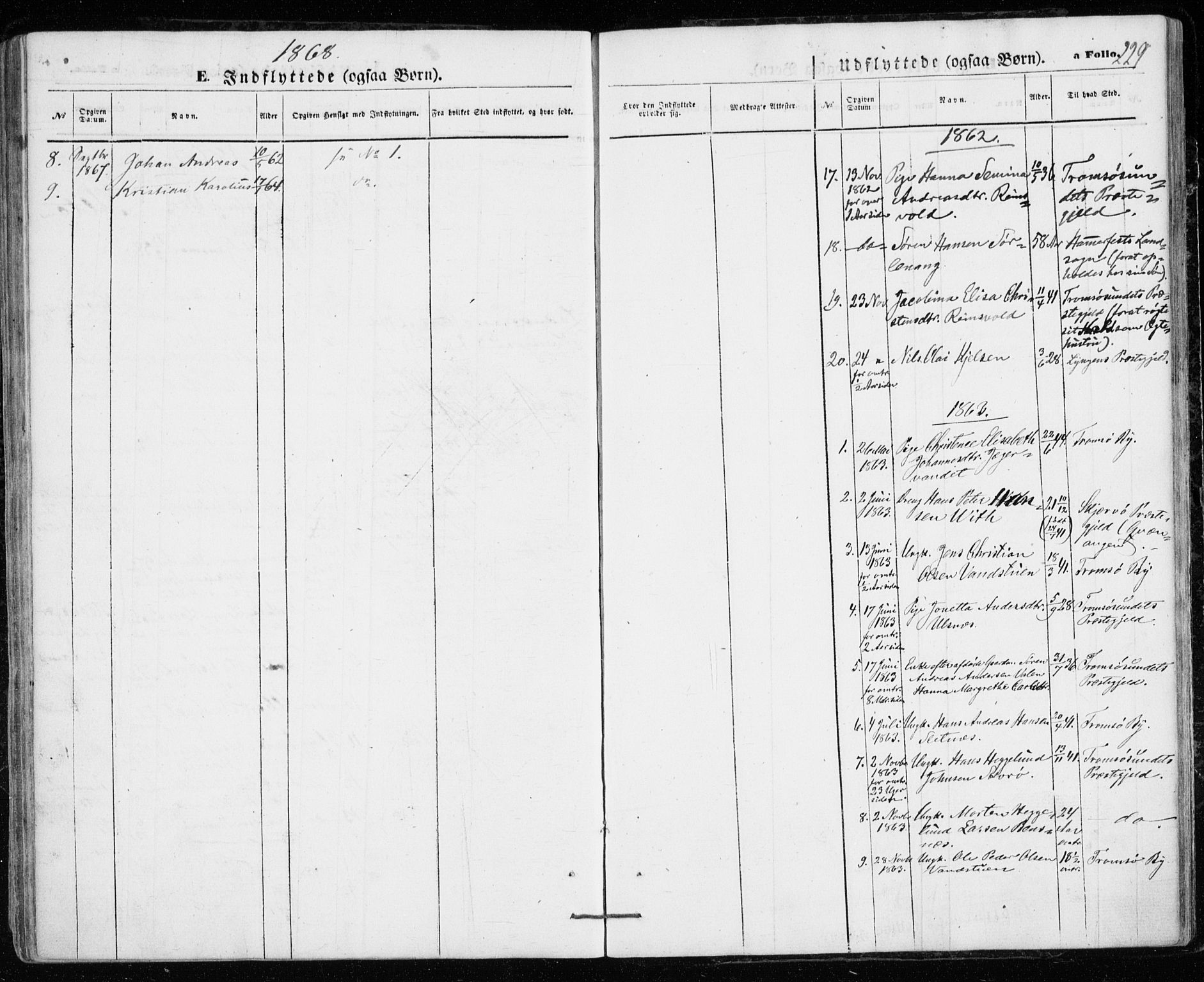 Karlsøy sokneprestembete, SATØ/S-1299/H/Ha/Haa/L0004kirke: Parish register (official) no. 4, 1861-1871, p. 229