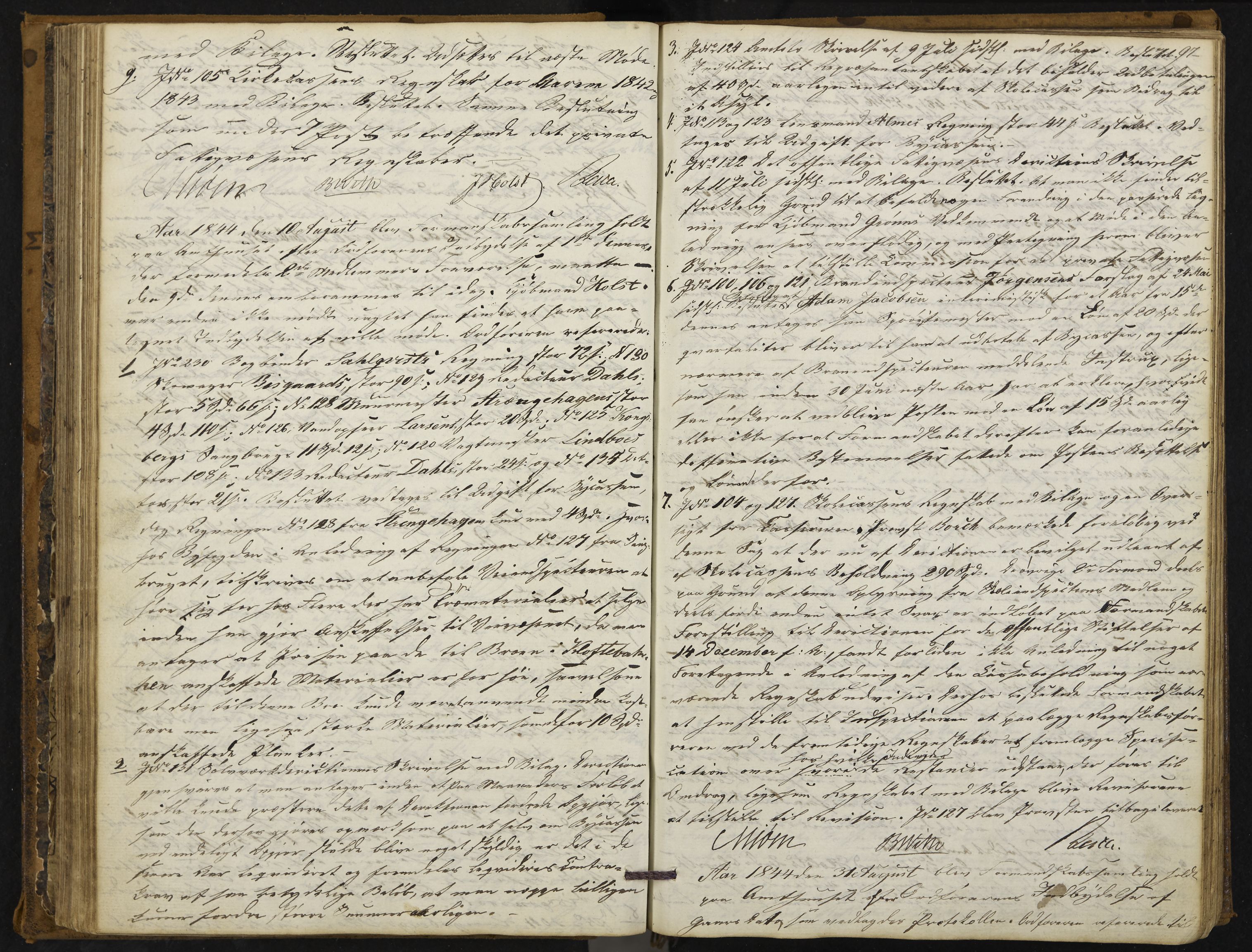 Kongsberg formannskap og sentraladministrasjon, IKAK/0604021-1/A/L0001: Møtebok med register, 1837-1849, p. 97