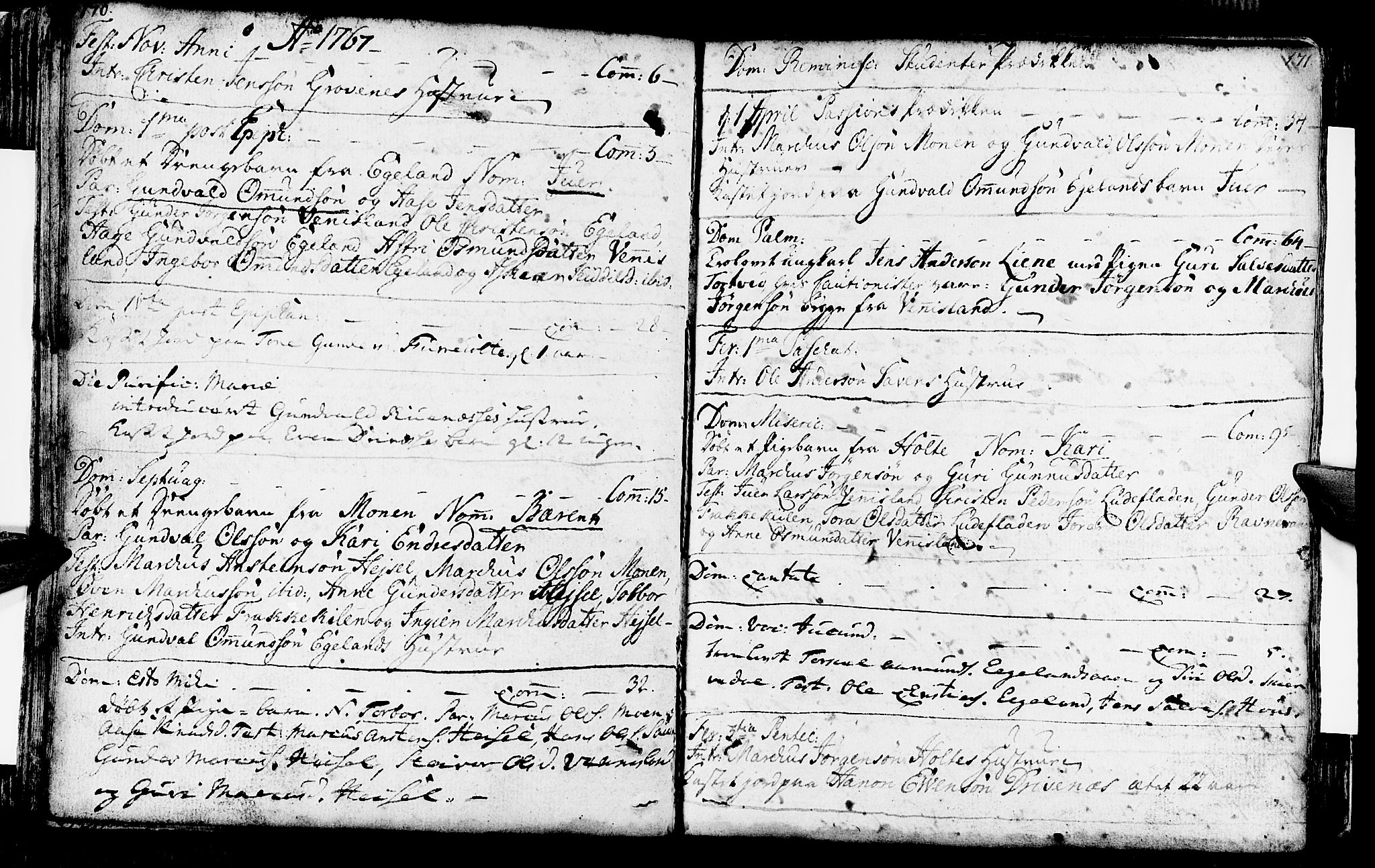 Vennesla sokneprestkontor, AV/SAK-1111-0045/Fa/Fab/L0001: Parish register (official) no. A 1, 1741-1794, p. 170-171