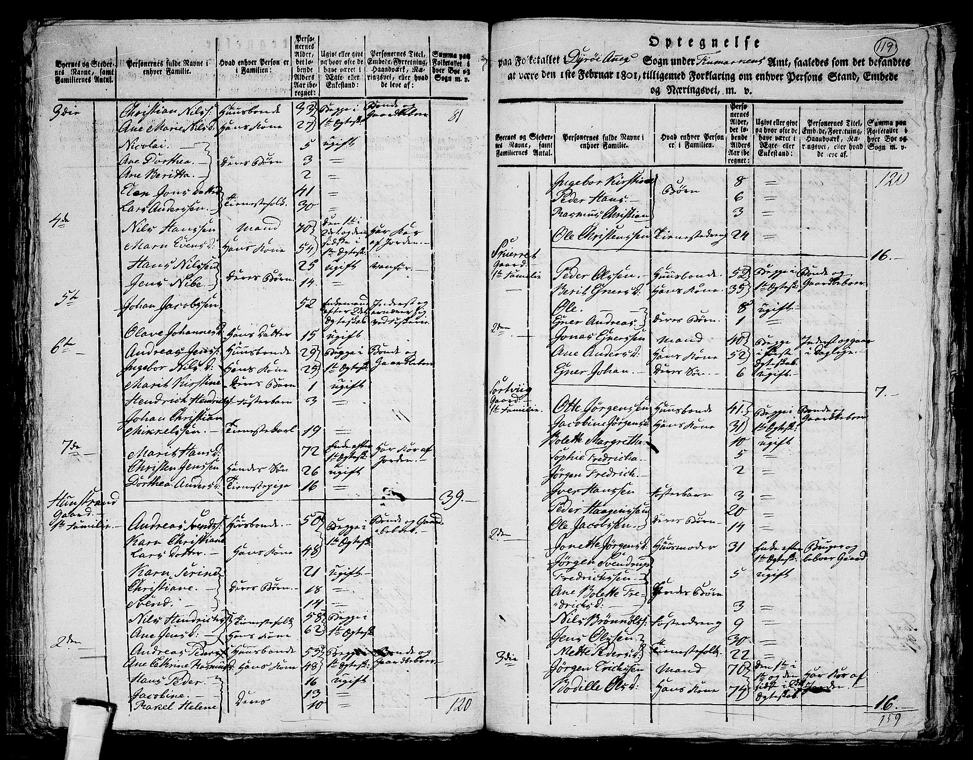 RA, 1801 census for 1927P Tranøy, 1801, p. 118b-119a