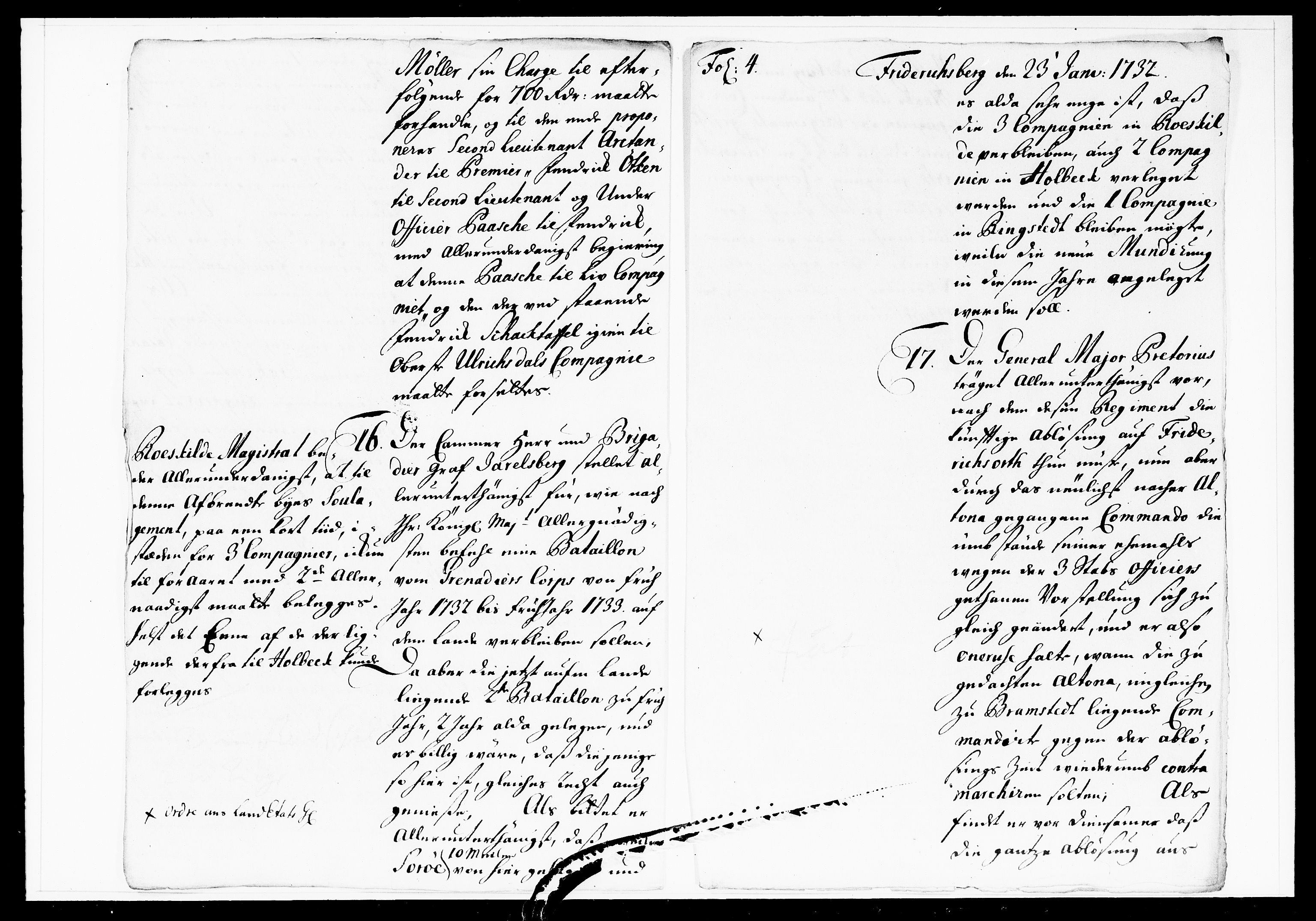 Krigskollegiet, Krigskancelliet, DRA/A-0006/-/1103-1107: Refererede sager, 1732, p. 34