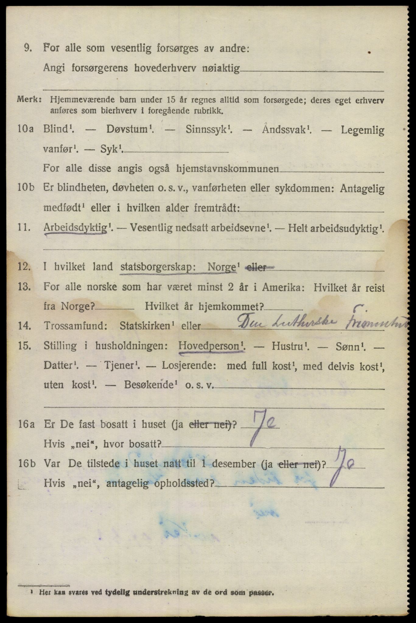 SAO, 1920 census for Rygge, 1920, p. 2944